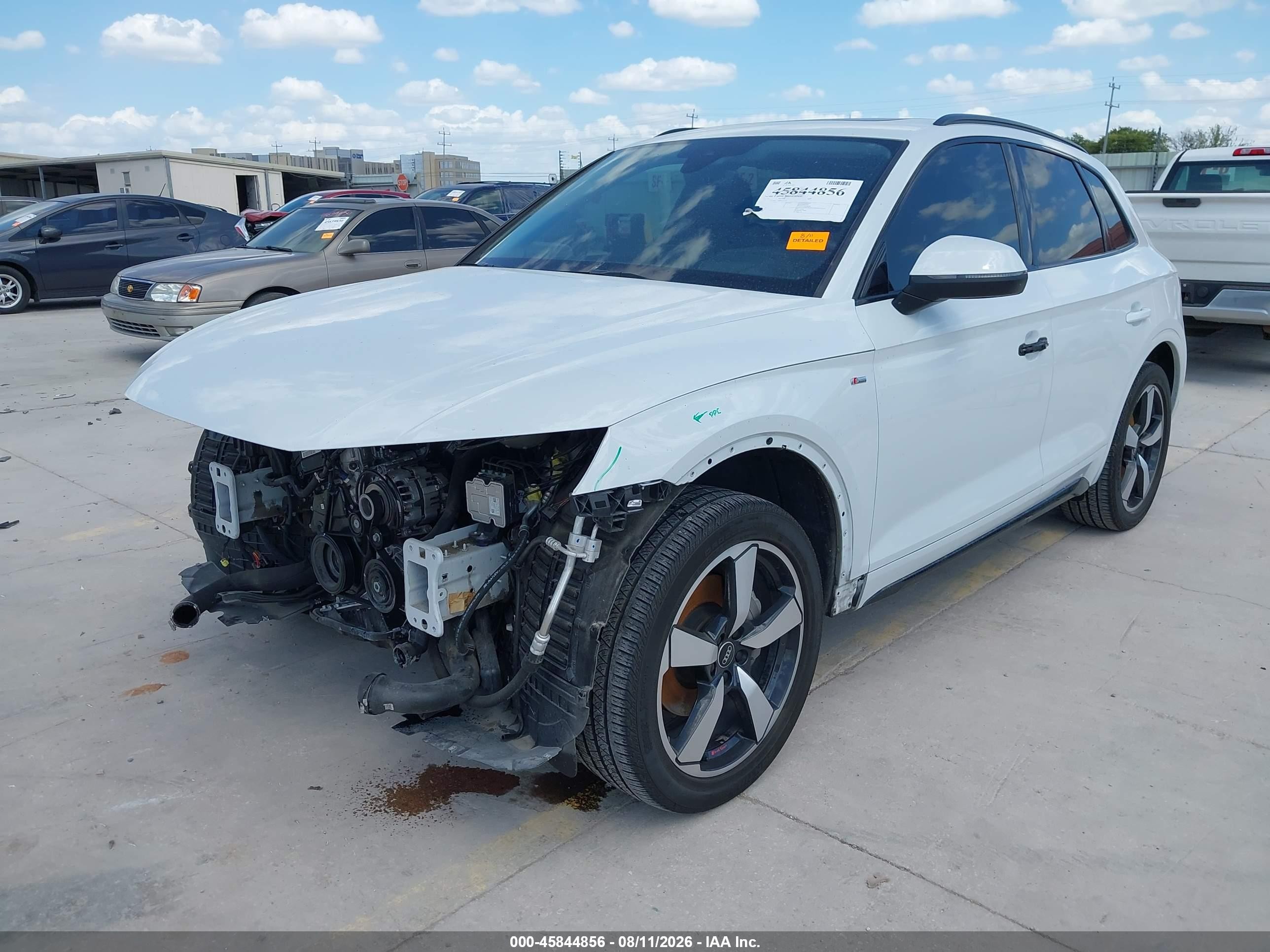 2023 Audi Q5 VIN WA1FAAFYXP2121721 IAAI salvage auction — Front End, Original (Texas), sold $13,100 on 2026-09-11 (photo 2)
