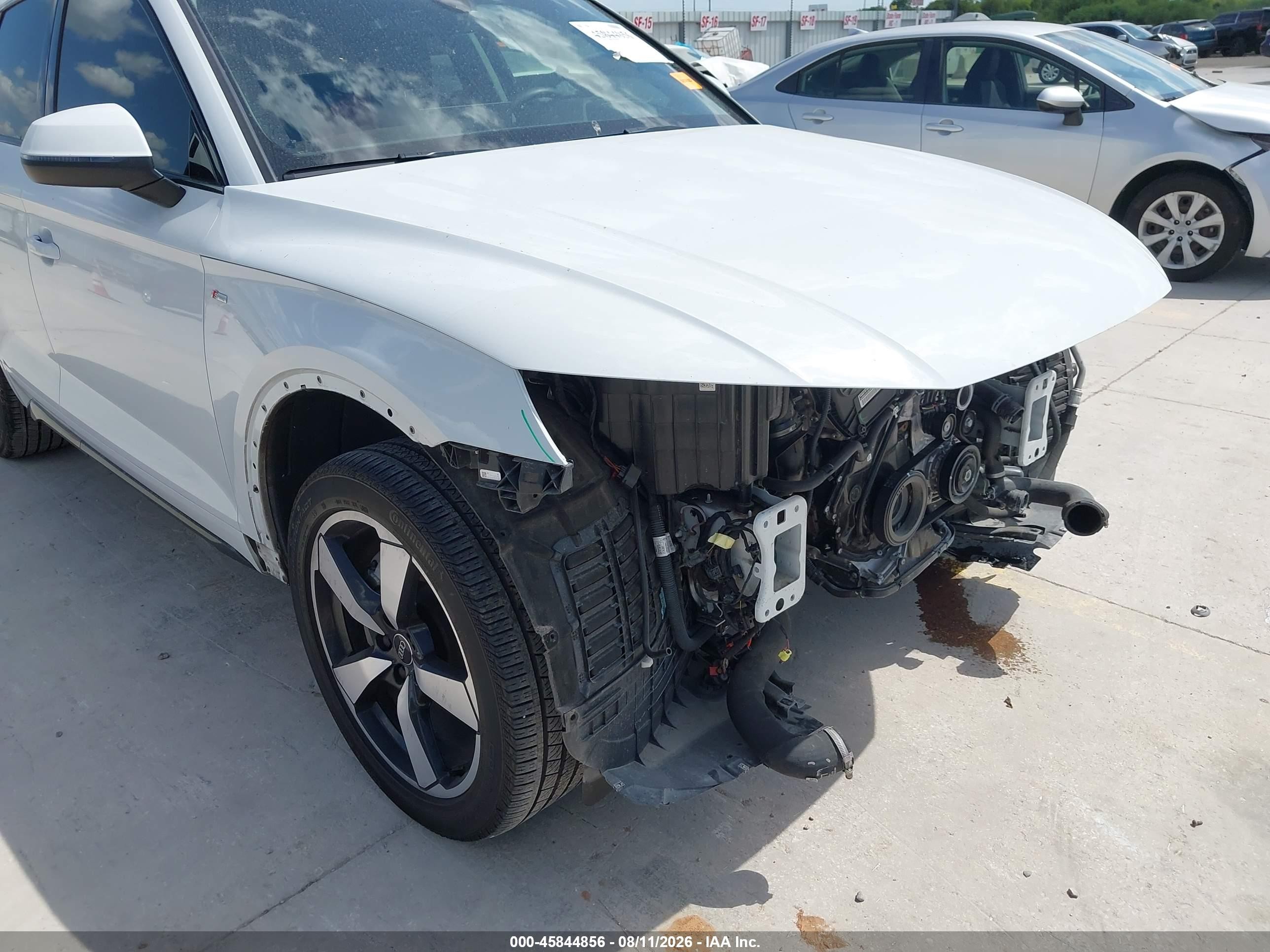 2023 Audi Q5 VIN WA1FAAFYXP2121721 IAAI salvage auction — Front End, Original (Texas), sold $13,100 on 2026-09-11 (photo 6)