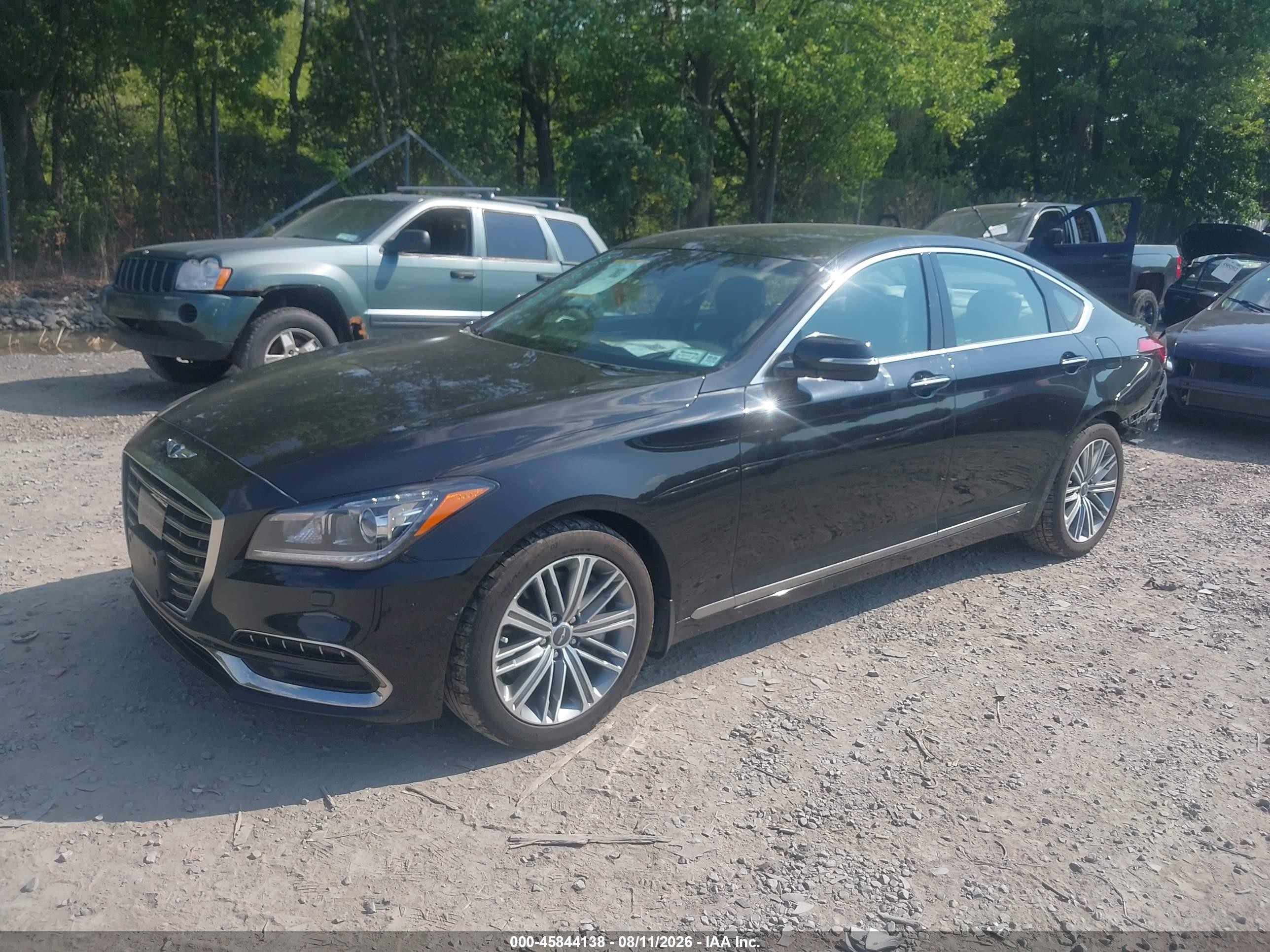 2018 Genesis G80 VIN KMHGN4JE3JU251537 IAAI salvage auction — Rear End, Mv-907A (New York), sold $5,700 on 2026-09-13 (photo 2)