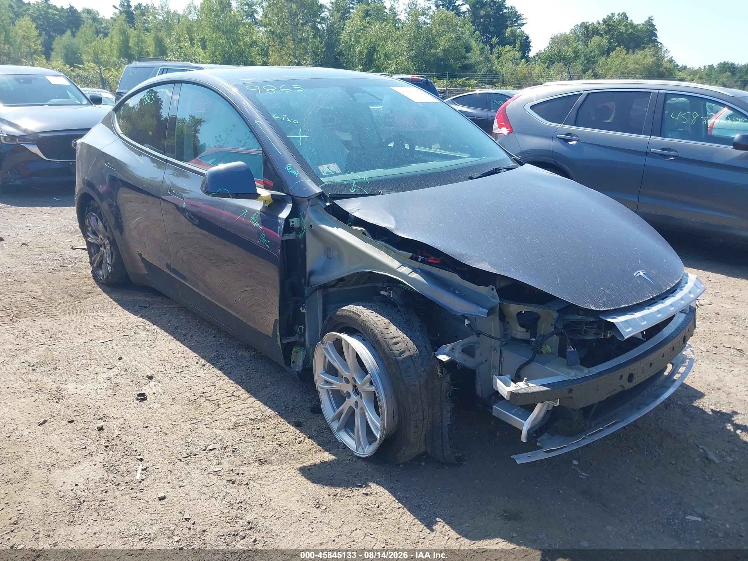 2023 Tesla Model Y VIN 7SAYGAEE3PF895166 — IAAI salvage auction photo