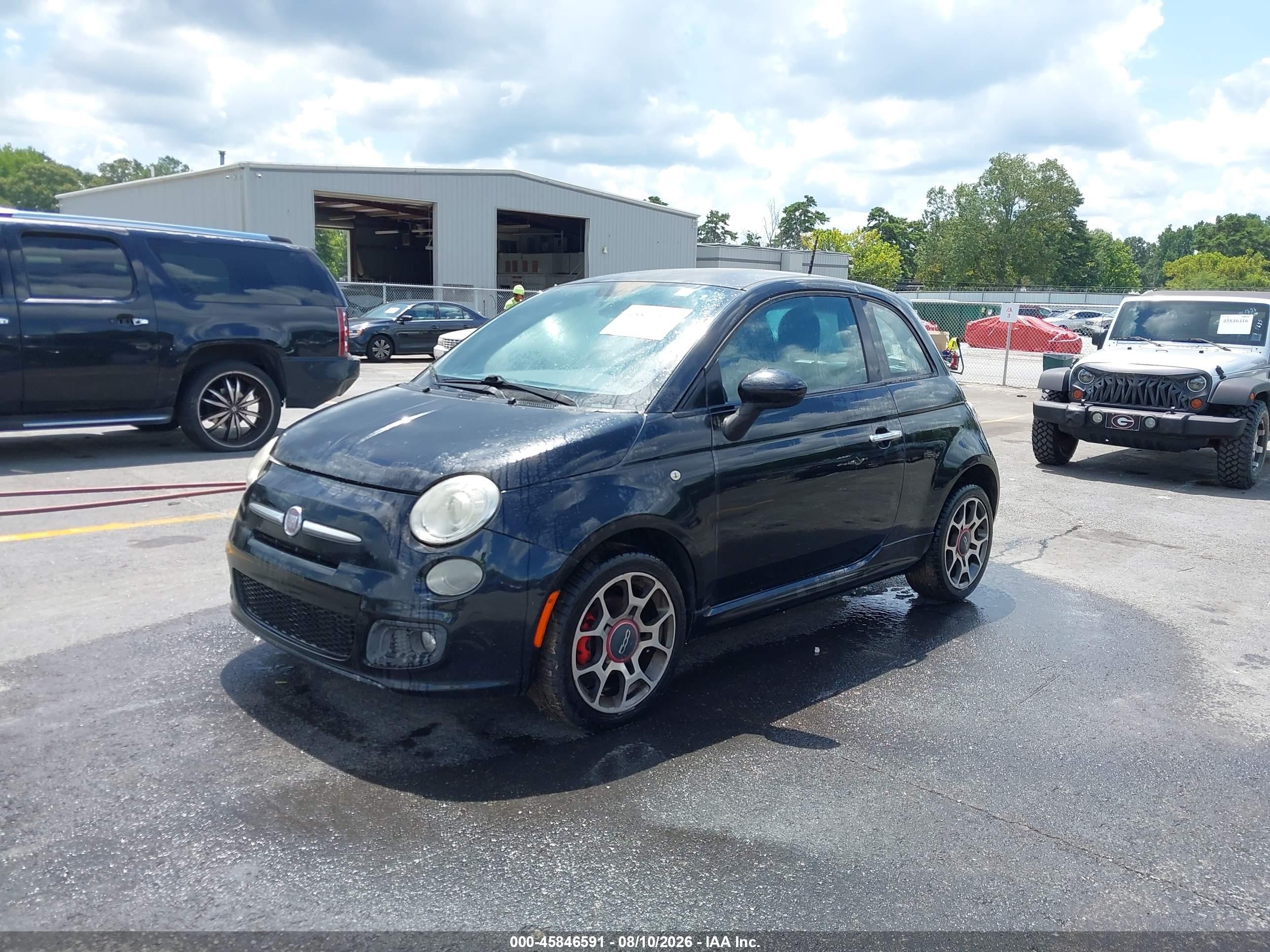 2012 Fiat 500 VIN 3C3CFFBR7CT101932 IAAI salvage auction — Normal Wear, Clear (Georgia), sold $325 on 2026-09-02 (photo 2)