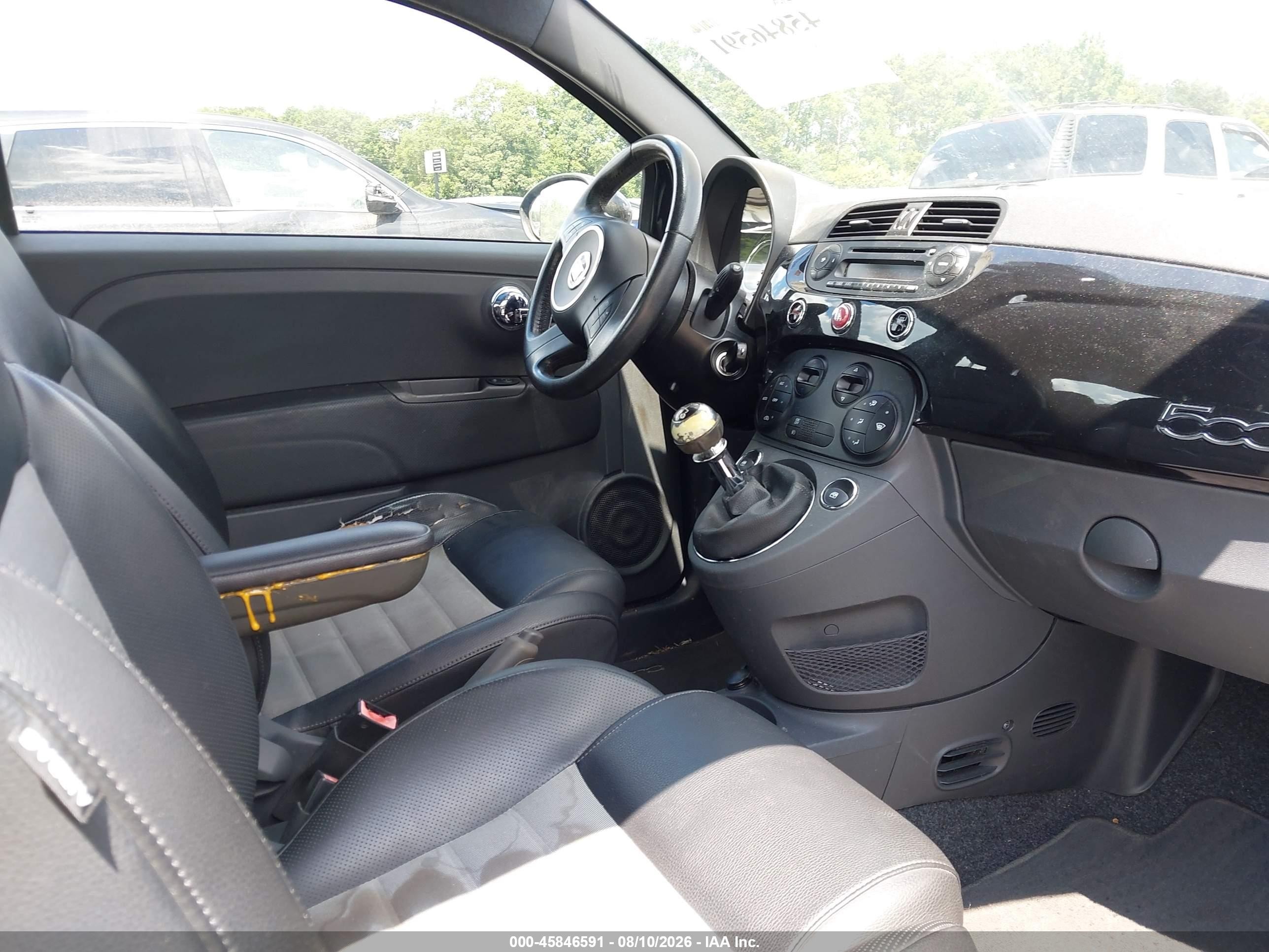 2012 Fiat 500 VIN 3C3CFFBR7CT101932 IAAI salvage auction — Normal Wear, Clear (Georgia), sold $325 on 2026-09-02 (photo 5)