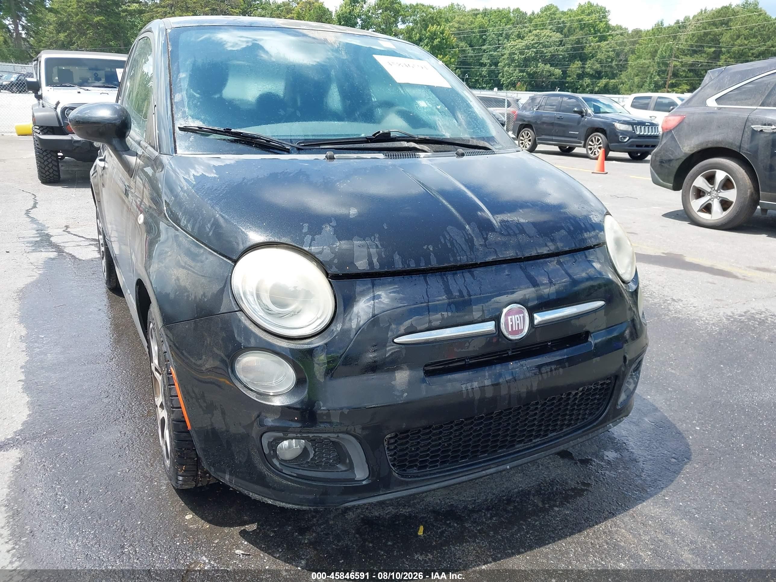 2012 Fiat 500 VIN 3C3CFFBR7CT101932 IAAI salvage auction — Normal Wear, Clear (Georgia), sold $325 on 2026-09-02 (photo 6)