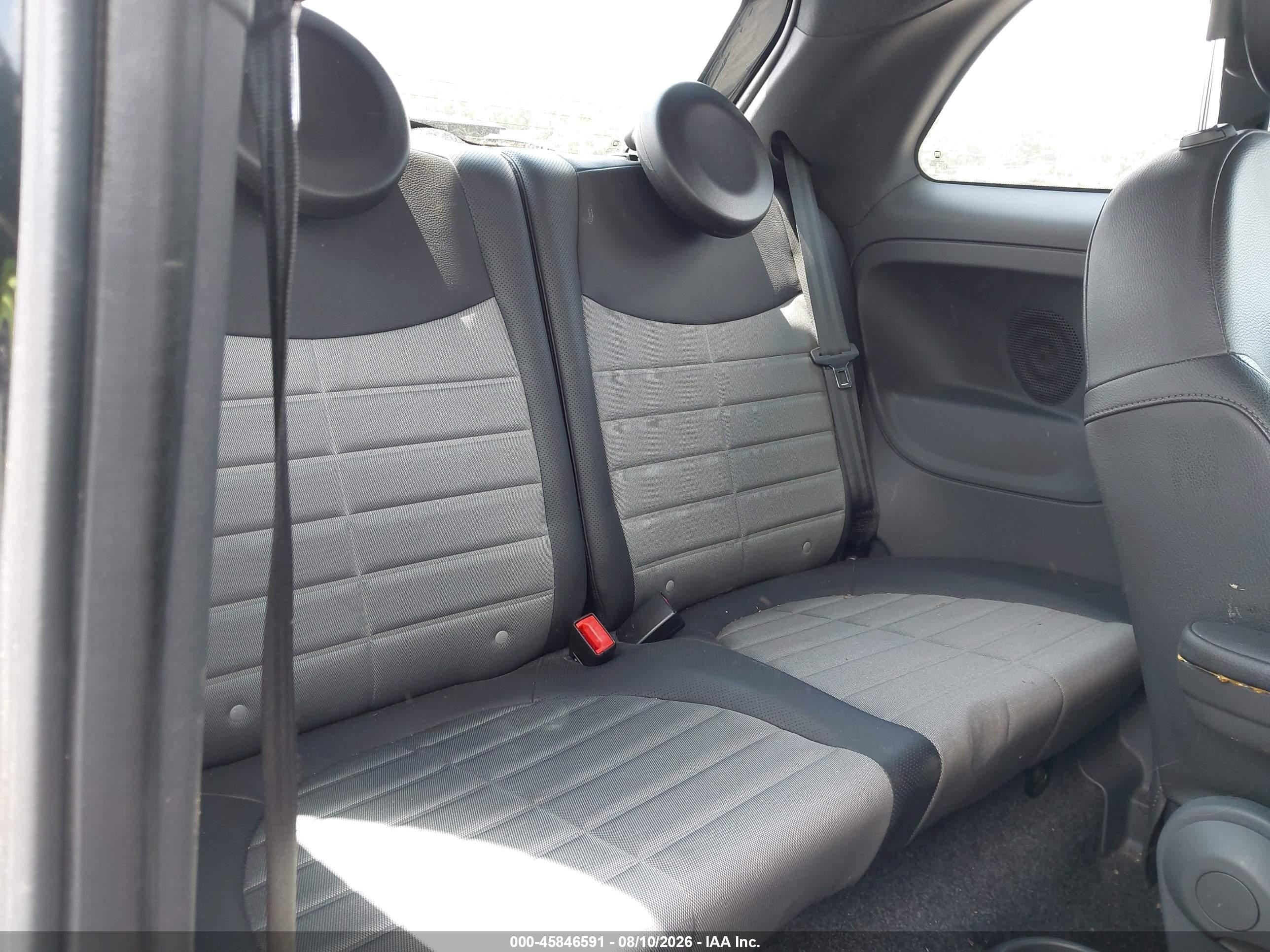 2012 Fiat 500 VIN 3C3CFFBR7CT101932 IAAI salvage auction — Normal Wear, Clear (Georgia), sold $325 on 2026-09-02 (photo 8)