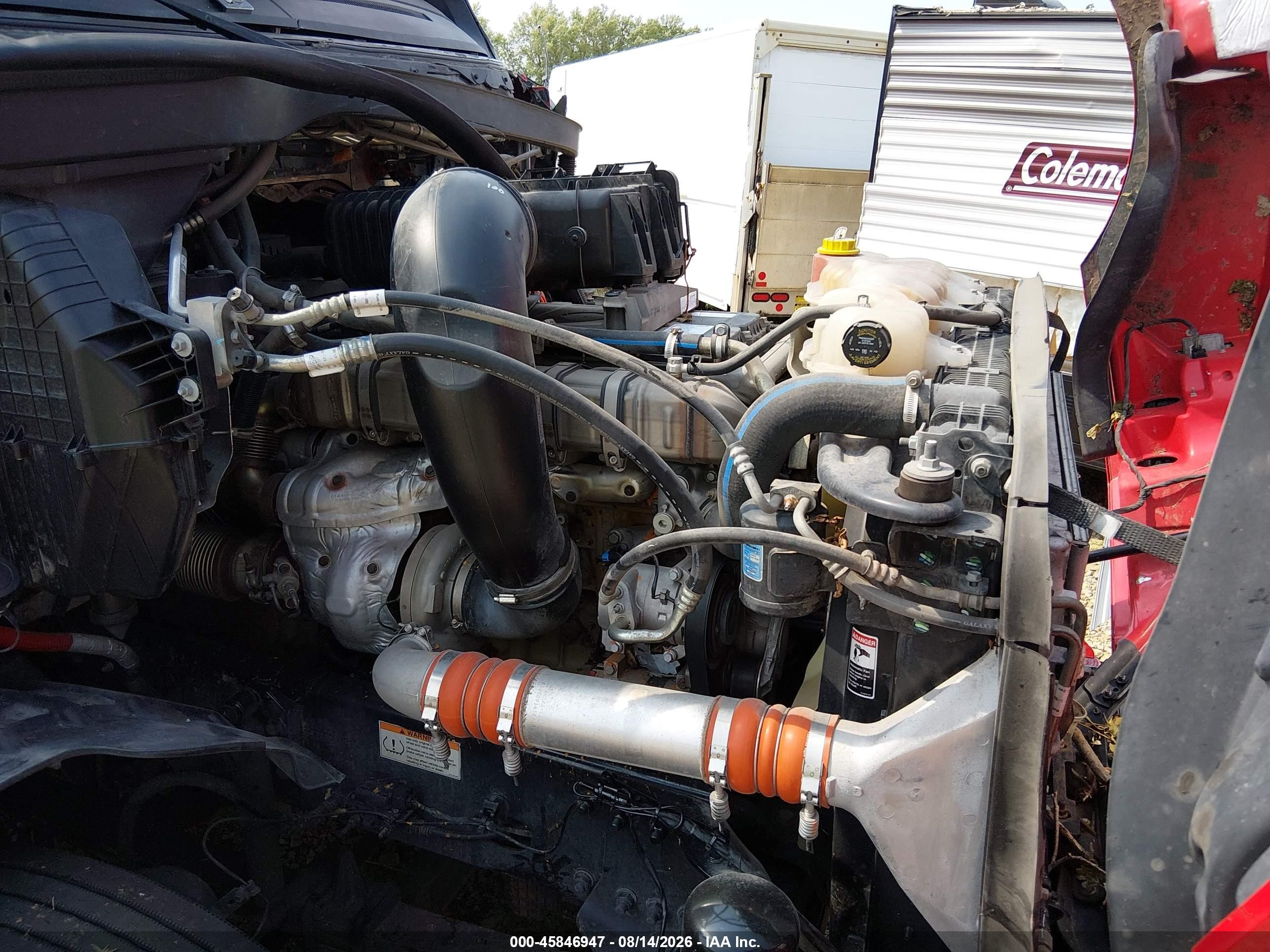 2021 Freightliner New Cascadia 126 VIN 3AKJHHDR2MSMV3526 IAAI salvage auction — All Over, Salvage (North Dakota), sold $8,850 on 2026-09-23 (photo 9)