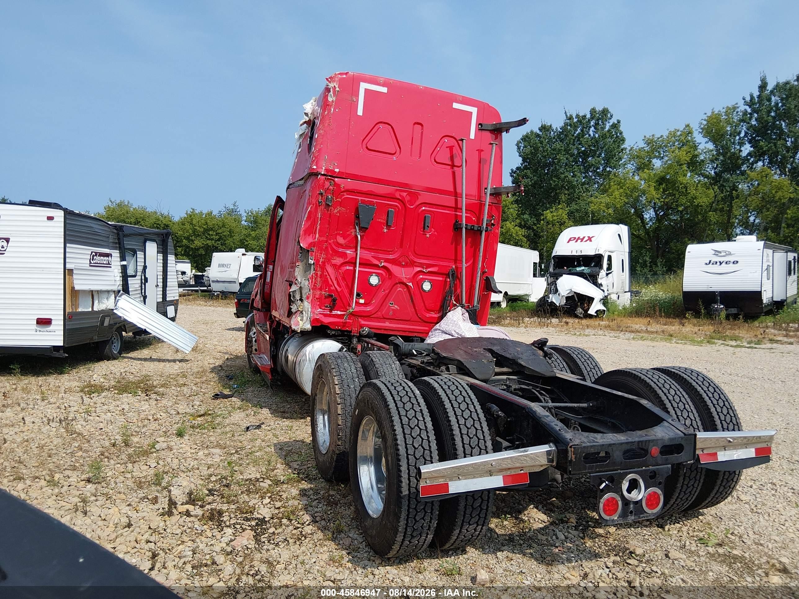2021 Freightliner New Cascadia 126 VIN 3AKJHHDR2MSMV3526 IAAI salvage auction — All Over, Salvage (North Dakota), sold $8,850 on 2026-09-23 (photo 3)