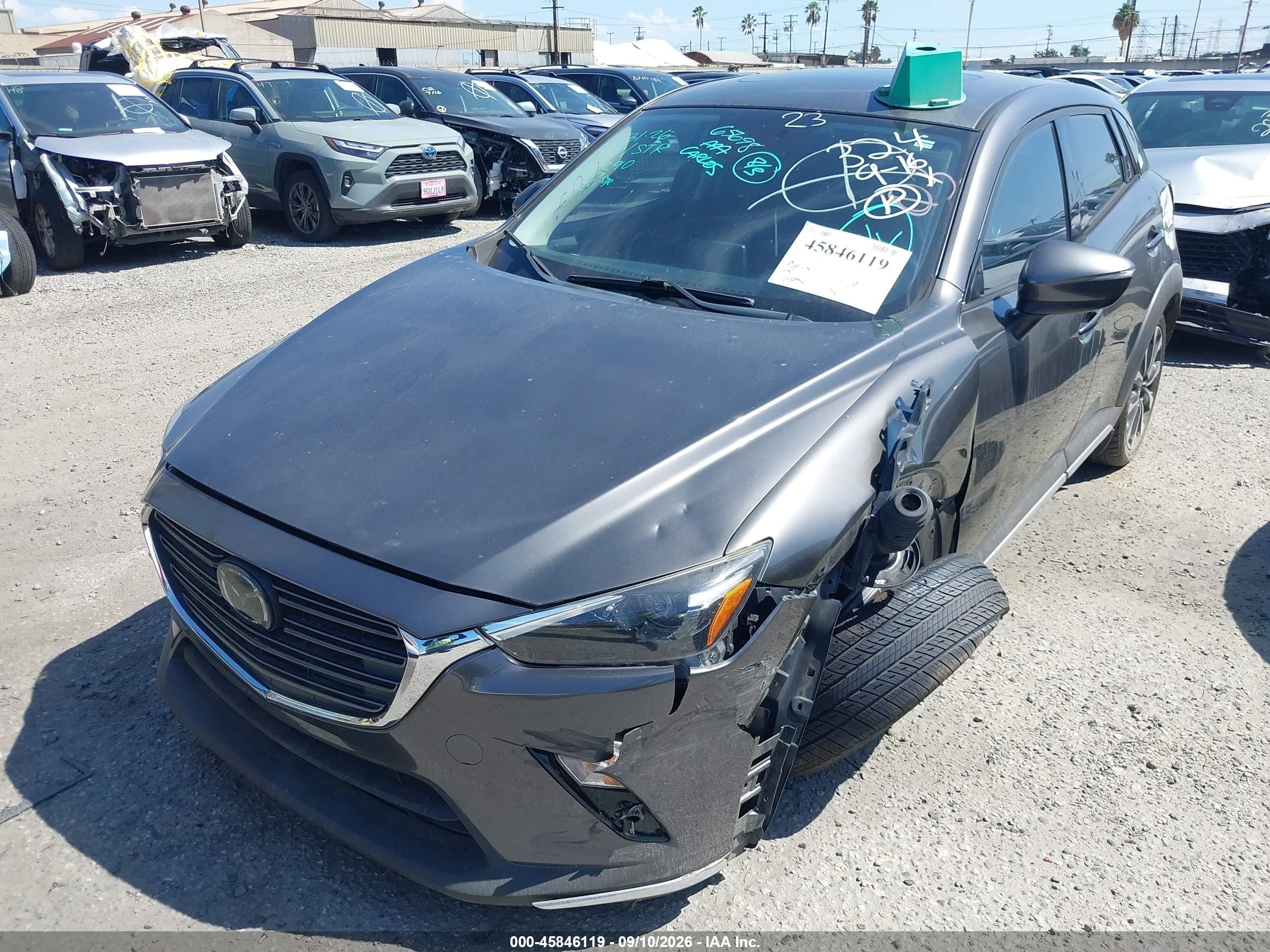 2019 Mazda Cx-3 VIN JM1DKDD79K1451290 IAAI salvage auction — Unknown, Salvage Certificate (California), sold $2,750 on 2026-09-12 (photo 2)