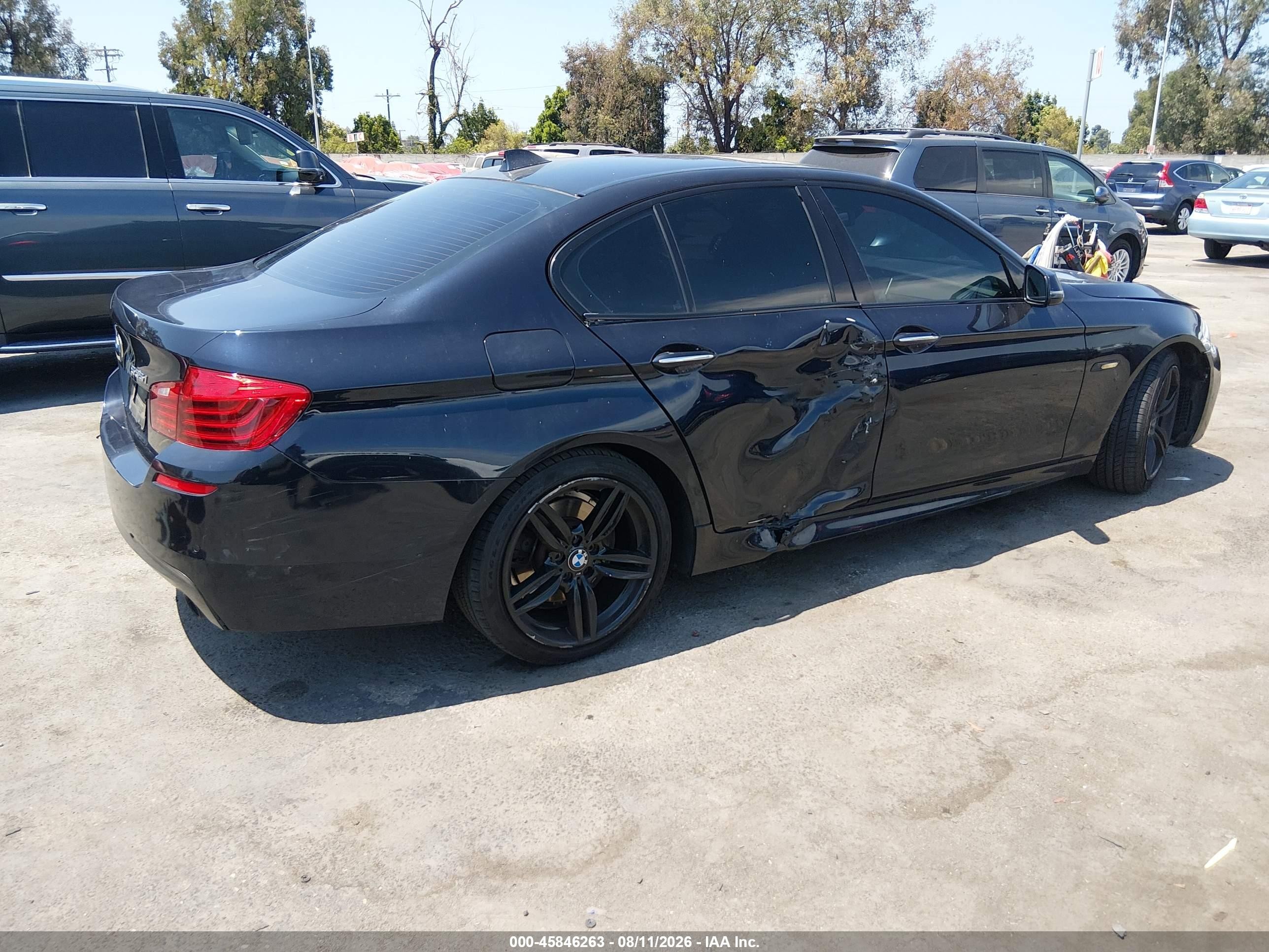 2016 BMW 5 Series VIN WBA5B1C50GG130193 IAAI salvage auction — Unknown, Salvage (California), sold $3,325 on 2026-10-11 (photo 4)