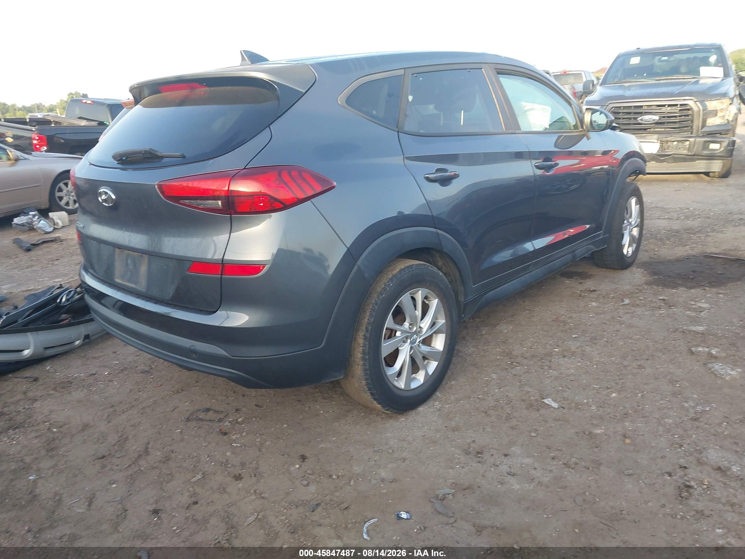 2019 Hyundai Tucson VIN KM8J23A47KU893129 IAAI salvage auction — Front End, Salvage (Texas), sold $1,600 on 2026-09-26 (photo 4)