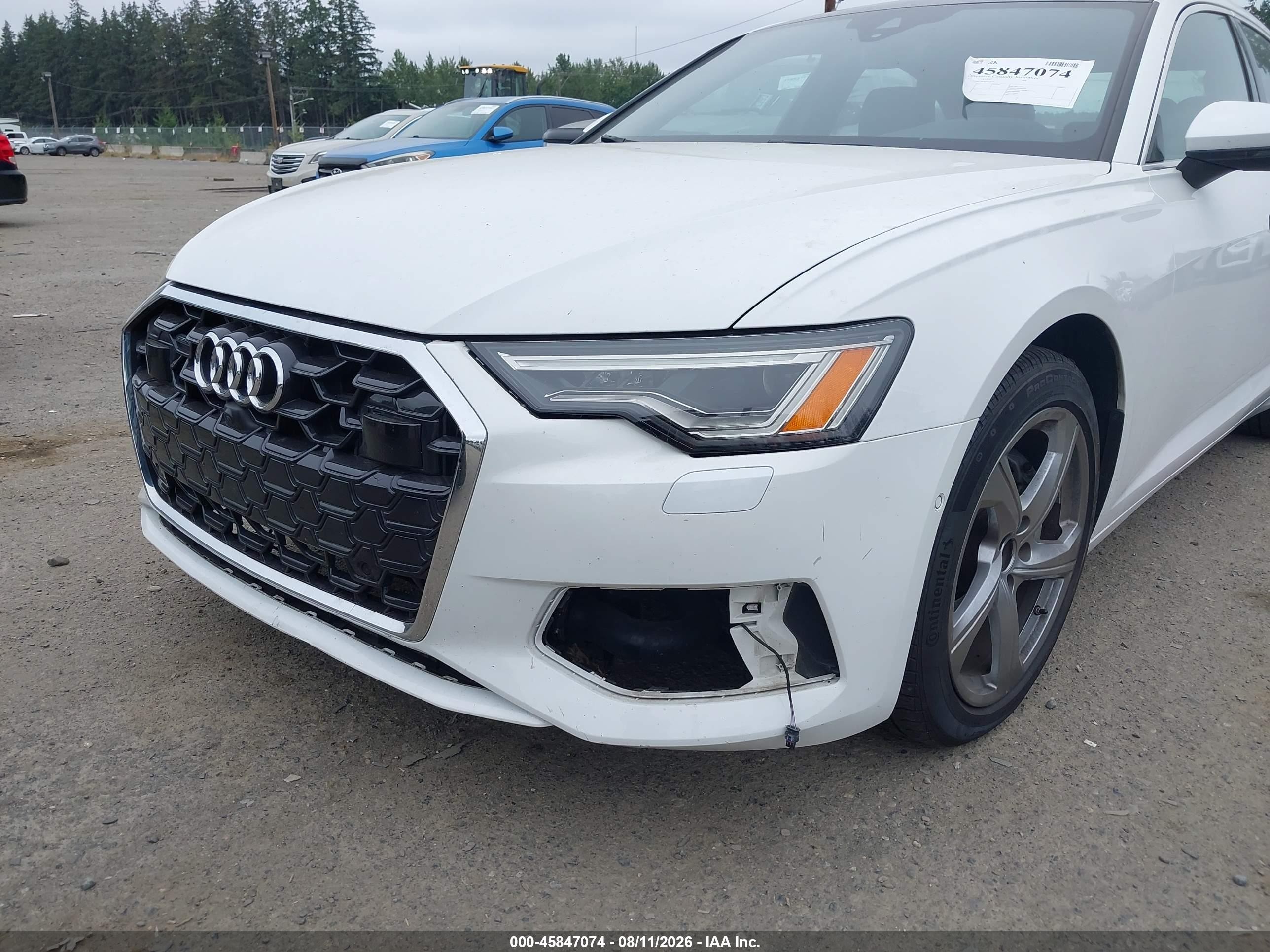 2024 Audi A6 VIN WAUE3BF28RN031835 IAAI salvage auction — Front End, Bill Of Sale (Washington), sold $11,100 on 2026-09-04 (photo 6)