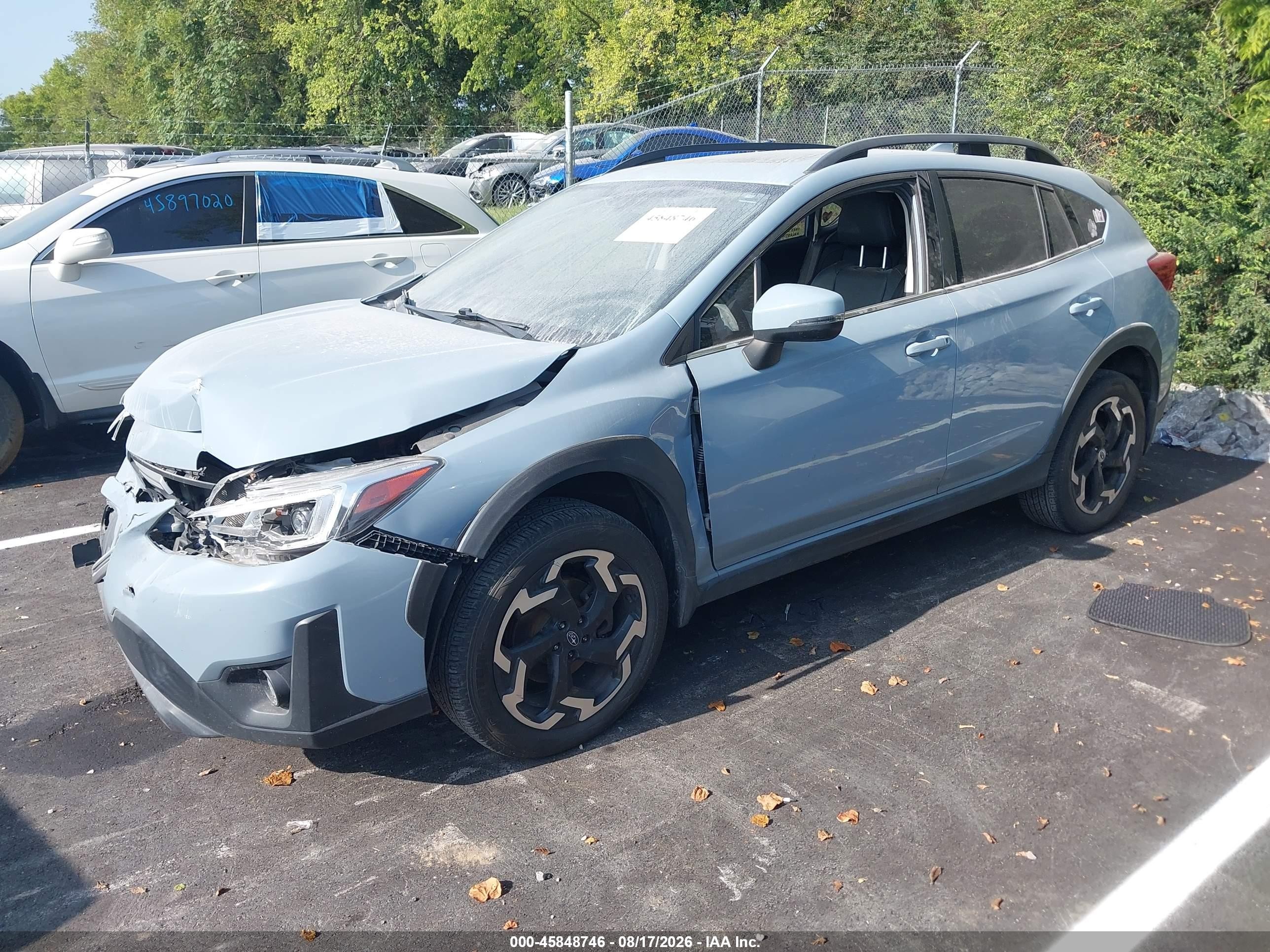 2021 Subaru Xv VIN JF2GTHMC8M8315016 IAAI salvage auction — Front End, Salvage (Tennessee), sold $4,000 on 2026-09-11 (photo 2)