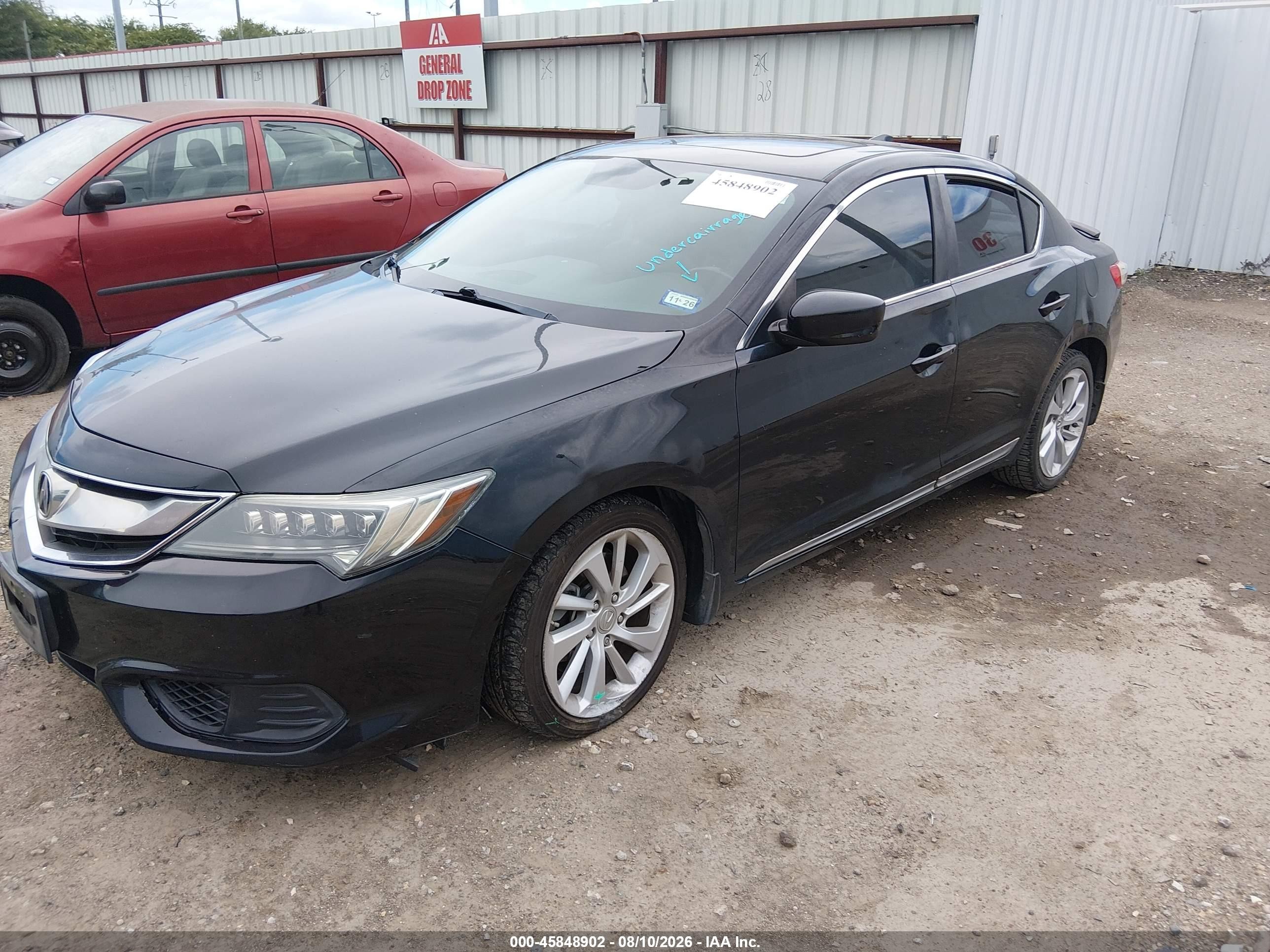 2017 Acura Ilx VIN 19UDE2F3XHA006797 IAAI salvage auction — Front End, Original (Texas), sold $3,150 on 2026-09-10 (photo 2)