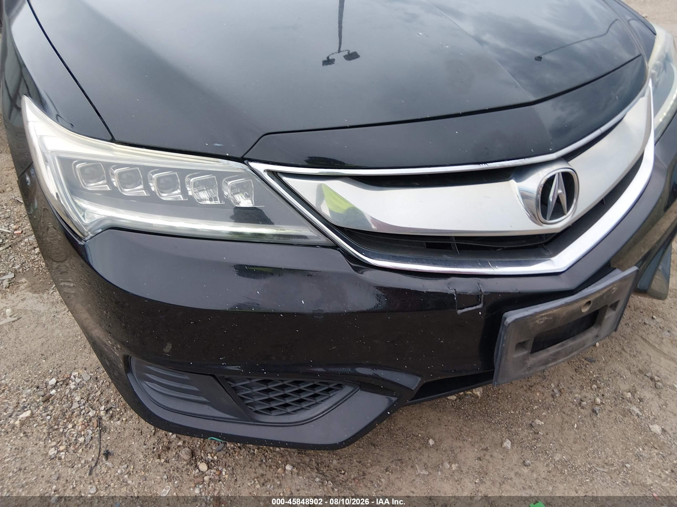 2017 Acura Ilx VIN 19UDE2F3XHA006797 IAAI salvage auction — Front End, Original (Texas), sold $3,150 on 2026-09-10 (photo 6)