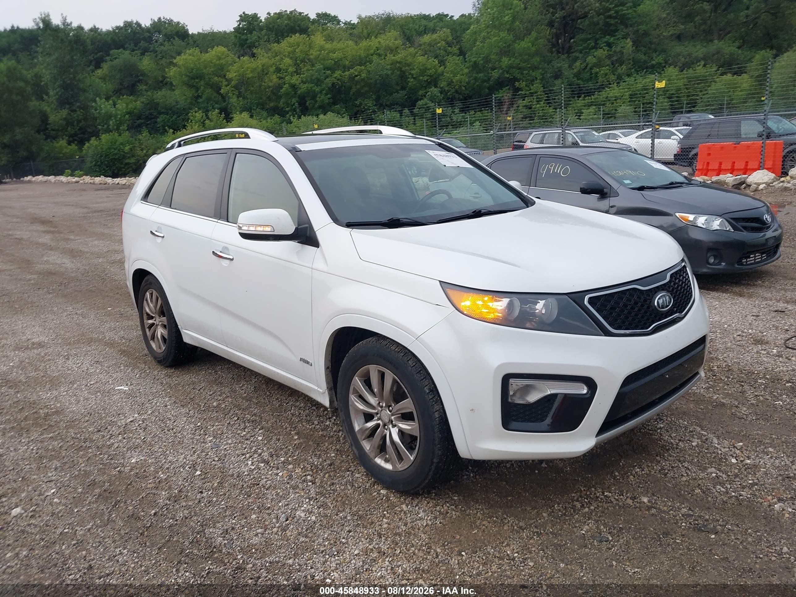 2012 Kia Sorento VIN 5XYKWDA20CG304863 IAAI salvage auction — Normal Wear, Clear (Illinois), sold $950 on 2026-09-09 (photo 1)