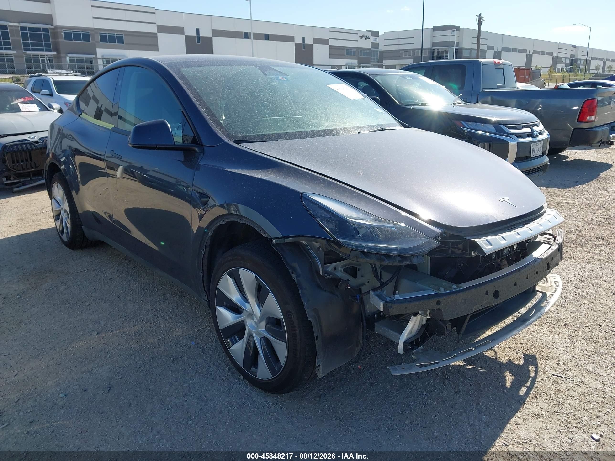 2023 Tesla Model y VIN 7SAYGDED3PF943922 IAAI salvage auction — Front End, Original (Texas), sold $11,600 on 2026-10-08 (photo 1)