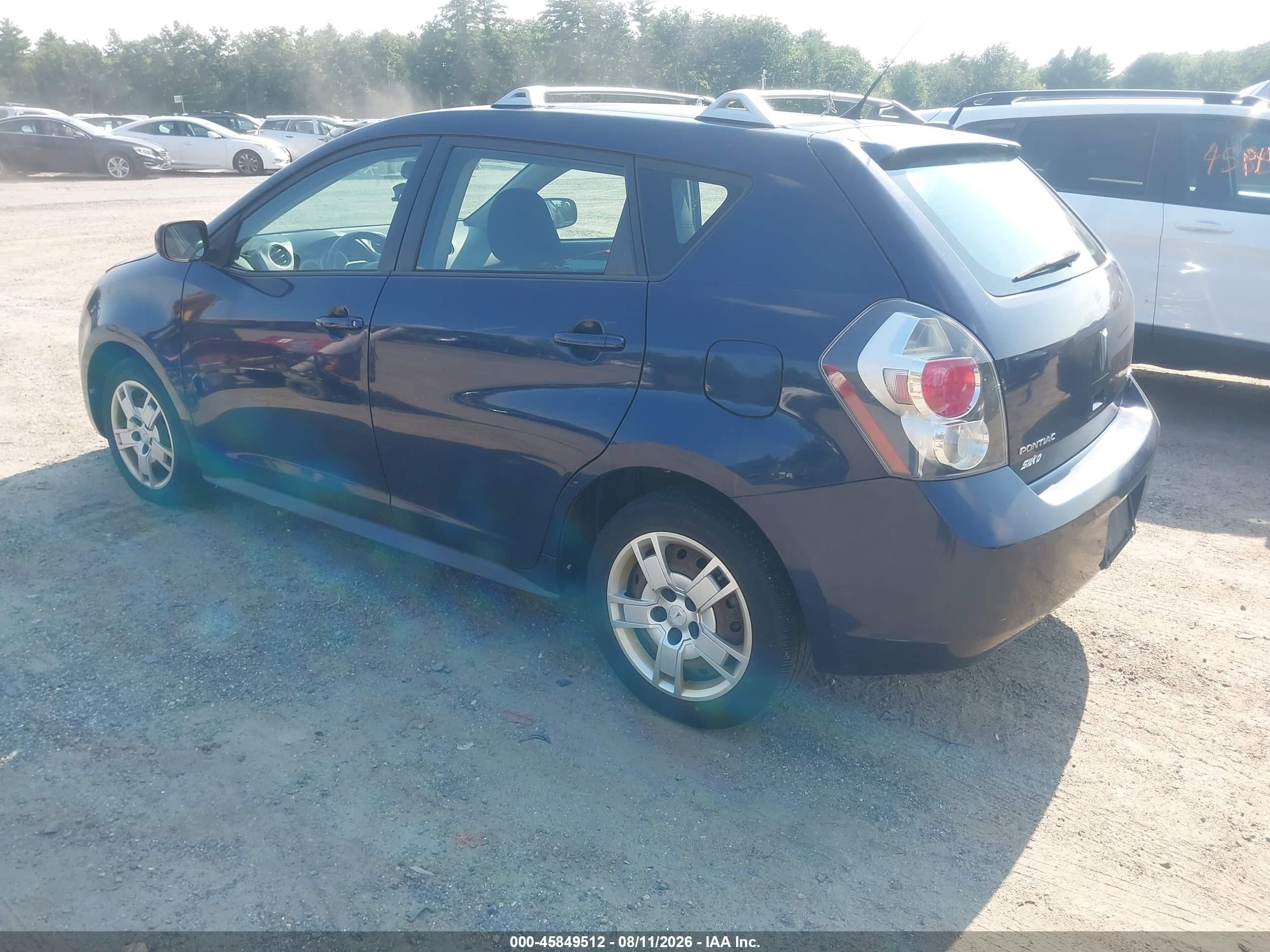 2009 Pontiac Vibe VIN 5Y2SP67099Z437467 IAAI salvage auction — Normal Wear, Clear (Massachusetts), sold $925 on 2026-09-09 (photo 3)