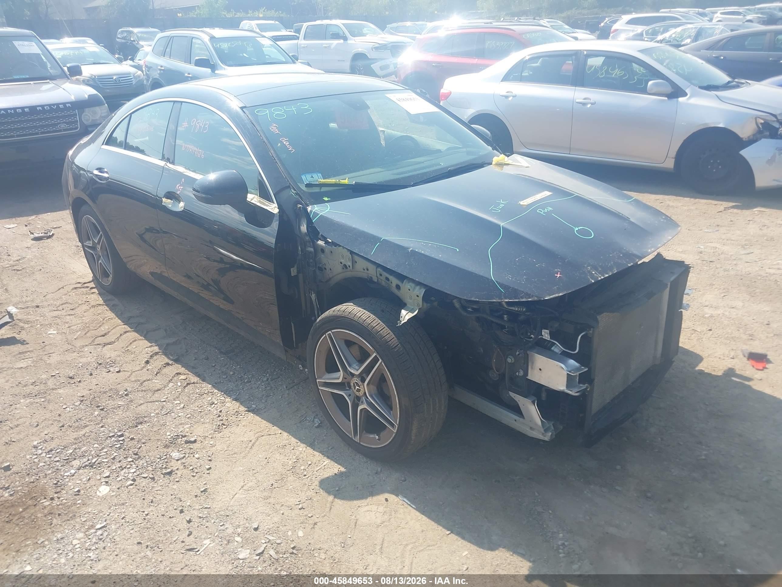 2021 Mercedes-Benz CLA-Class VIN W1K5J4HB5MN210477 — IAAI salvage auction photo