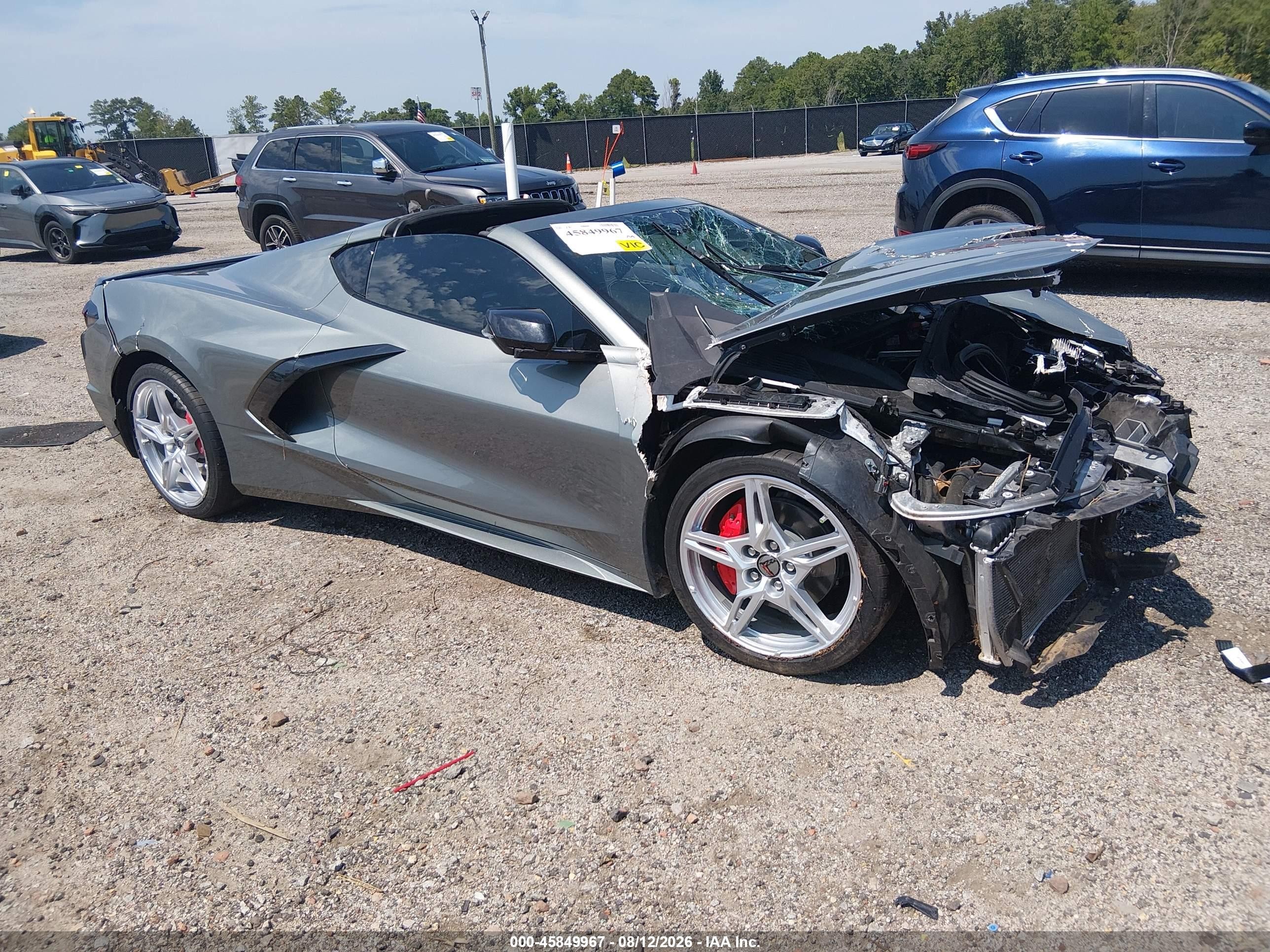 2022 Chevrolet Corvette Stingray VIN 1G1YA2D40N5104502 — IAAI salvage auction photo