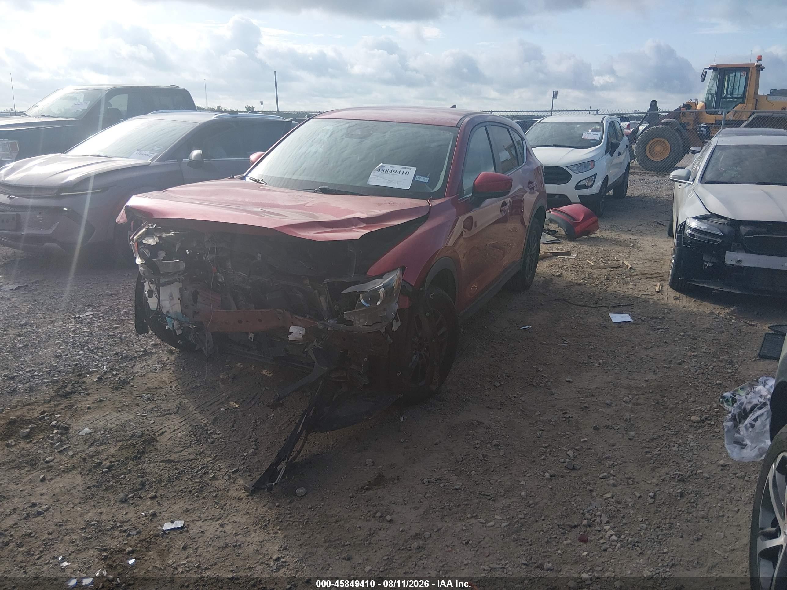 2021 Mazda Cx-5 VIN JM3KFACM1M0462401 IAAI salvage auction — Front End, Salvage (Texas), sold $3,100 on 2026-10-02 (photo 2)