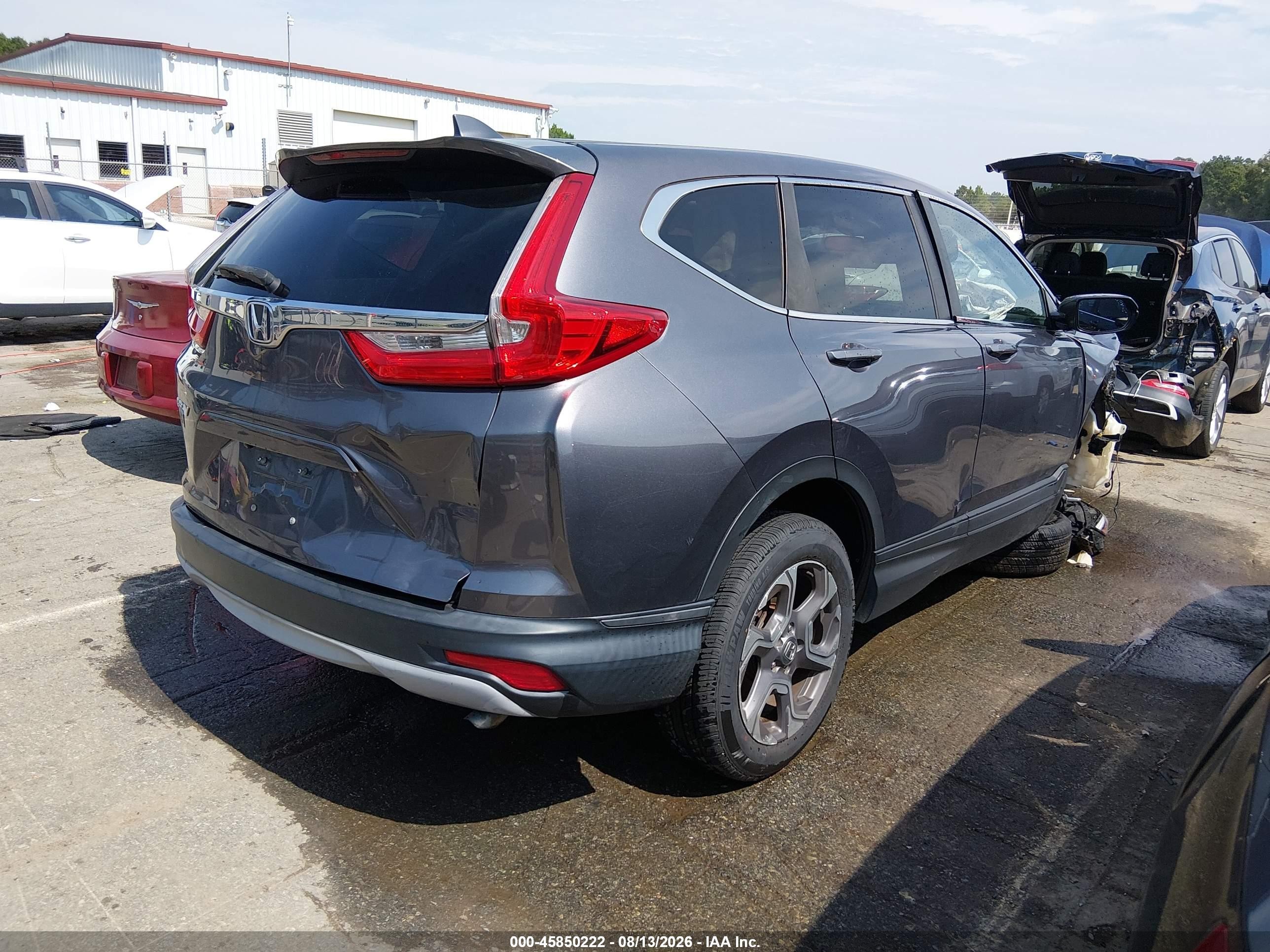 2017 Honda Cr-v VIN 7FARW1H56HE029371 IAAI salvage auction — Rollover, Salvage (North Carolina), sold $2,750 on 2026-09-05 (photo 4)