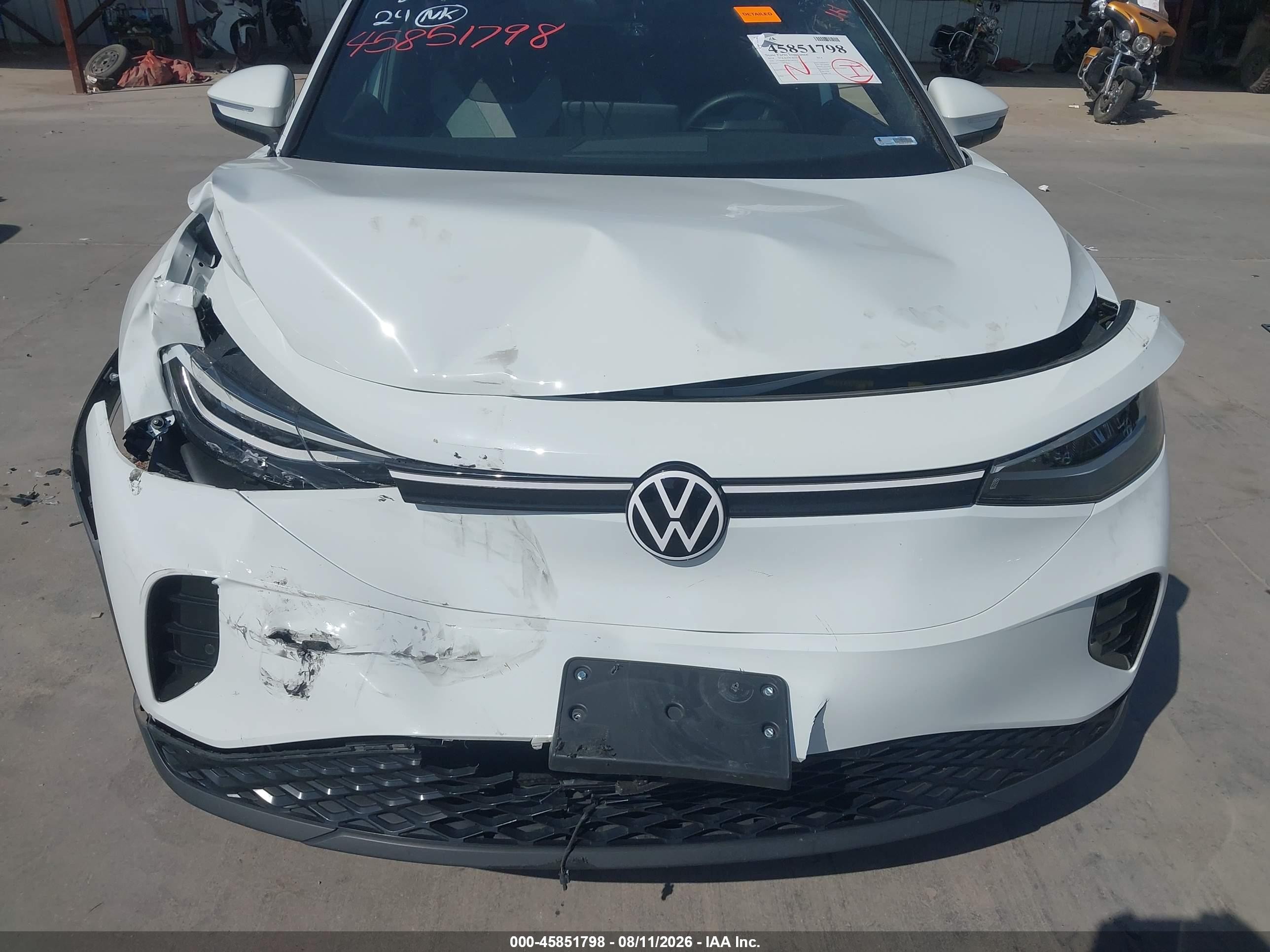 2024 Volkswagen Id.4 VIN 1V2BMPE87RC007851 IAAI salvage auction — Front End, Original (Texas), sold $8,800 on 2026-10-16 (photo 6)