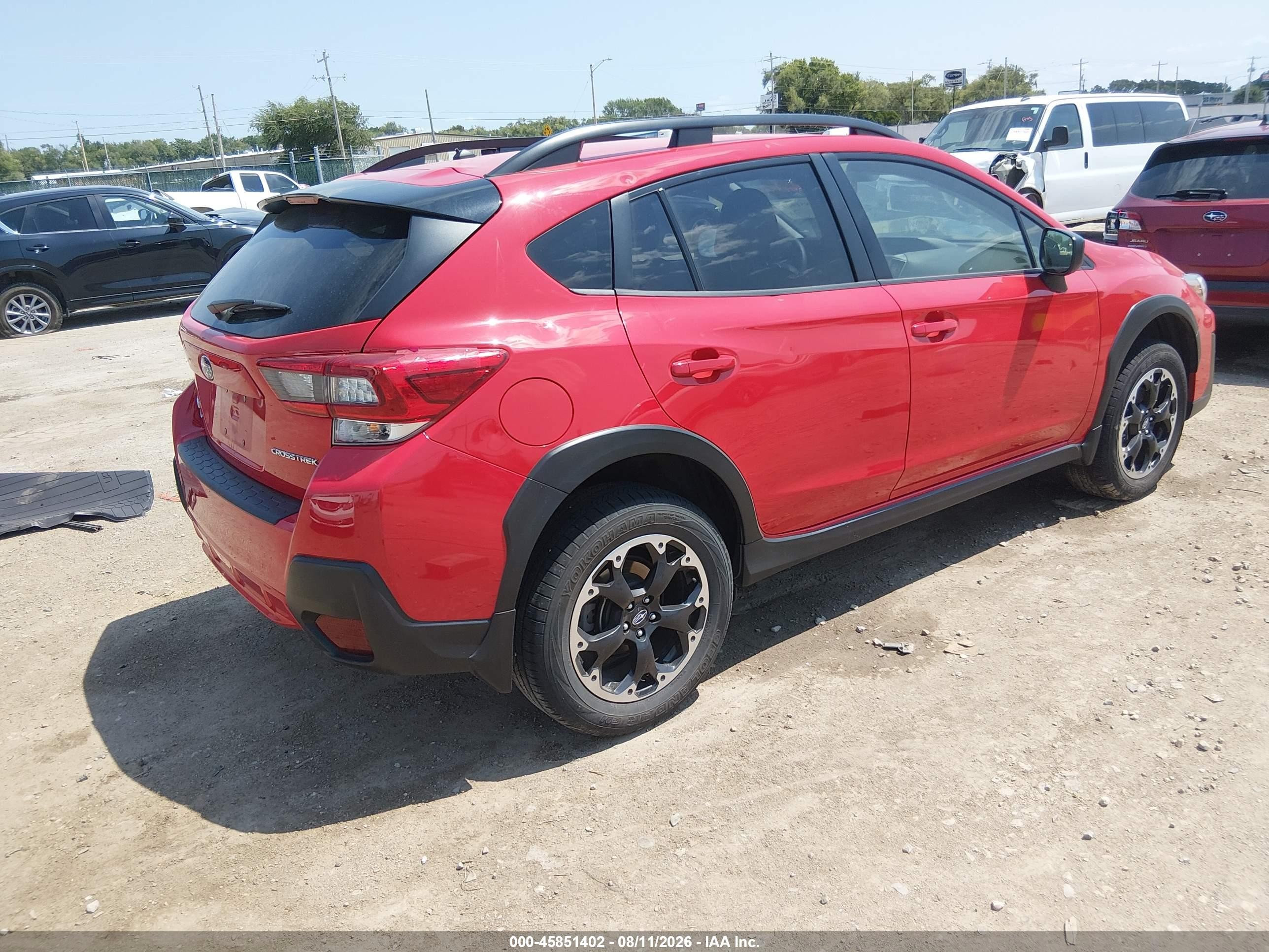 2022 Subaru Xv VIN JF2GTABC1NH242258 IAAI salvage auction — Hail, Salvage (Kansas), sold $7,500 on 2026-09-16 (photo 4)