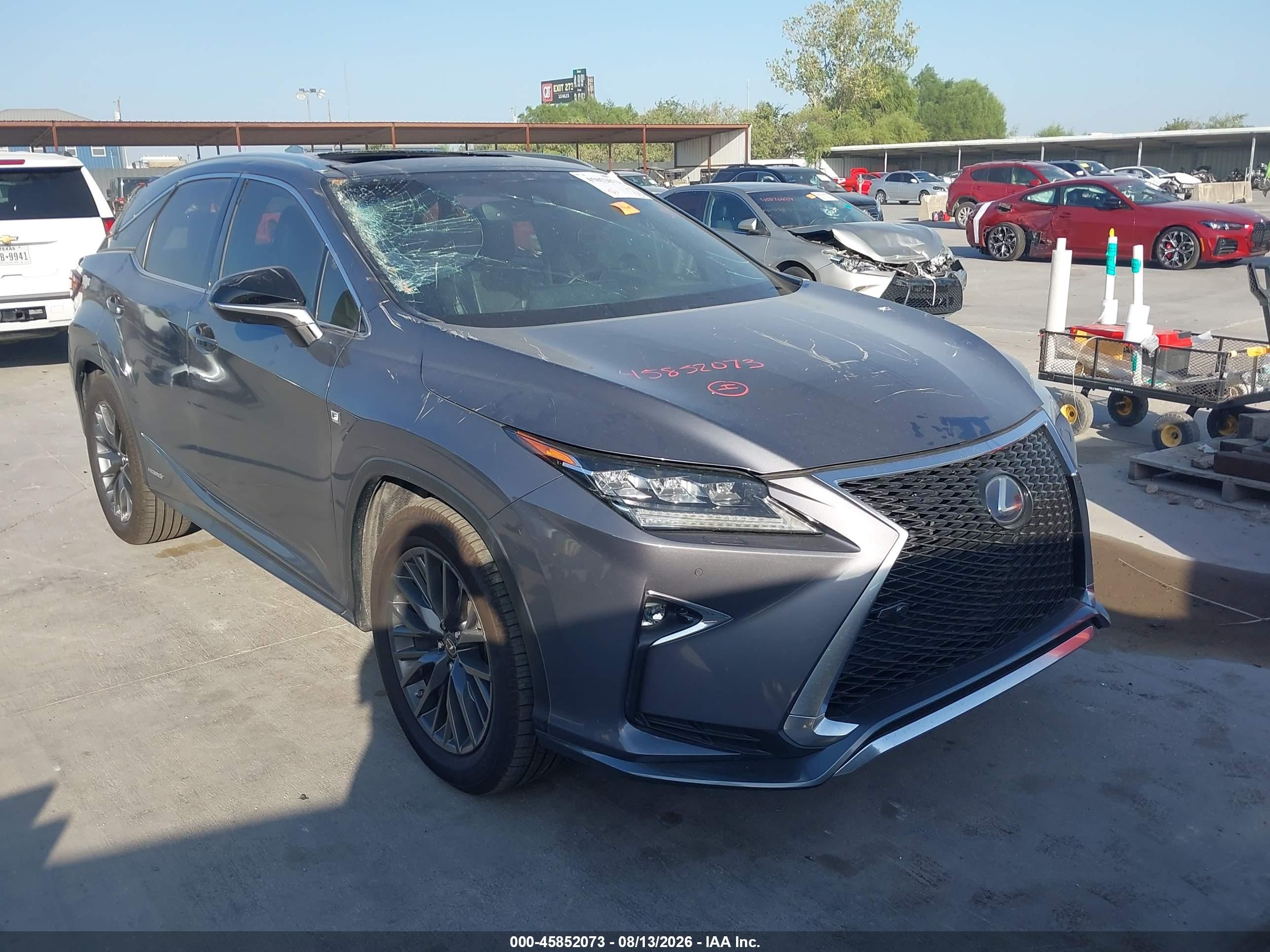 2017 Lexus RX 450h VIN 2T2BGMCA2HC016472 — IAAI salvage auction photo