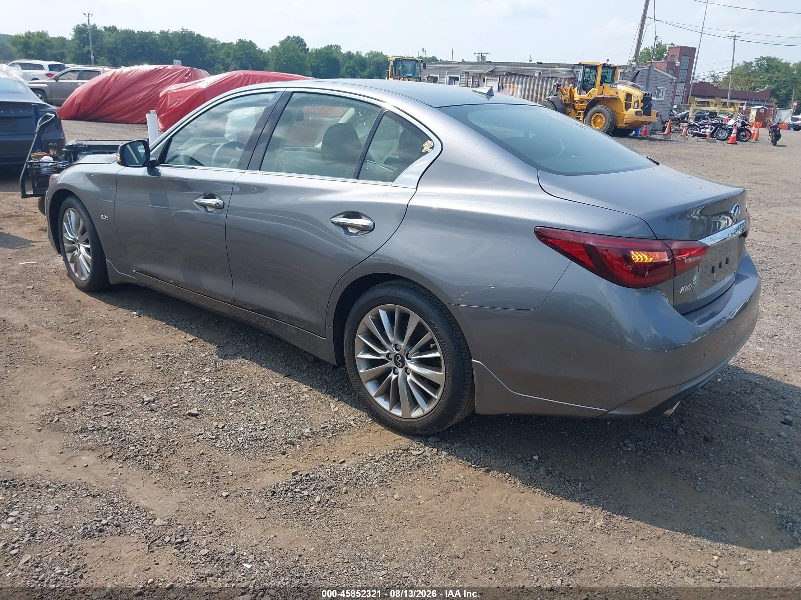 2019 Infiniti Q50 VIN JN1EV7AR4KM593101 IAAI salvage auction — Side, Salvage (Idaho), sold $4,950 on 2026-09-15 (photo 3)