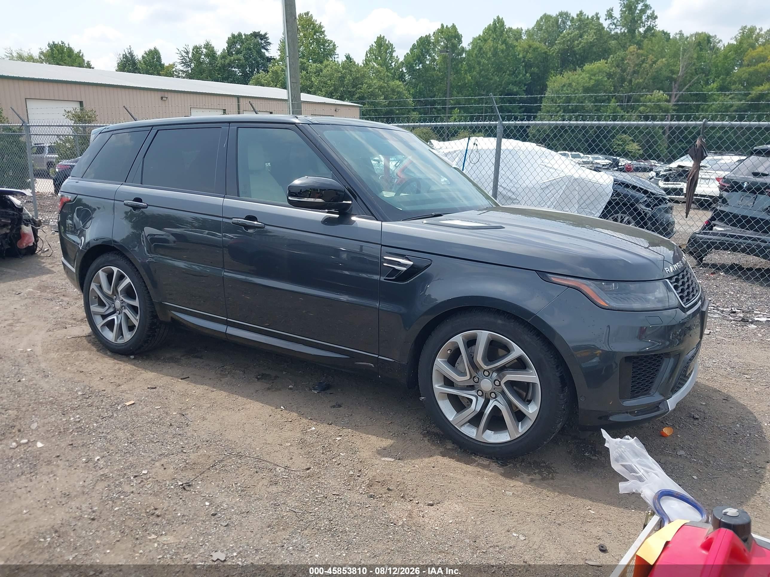 2019 Land Rover Range Rover Sport VIN SALWR2RU0KA864005 — IAAI salvage auction photo