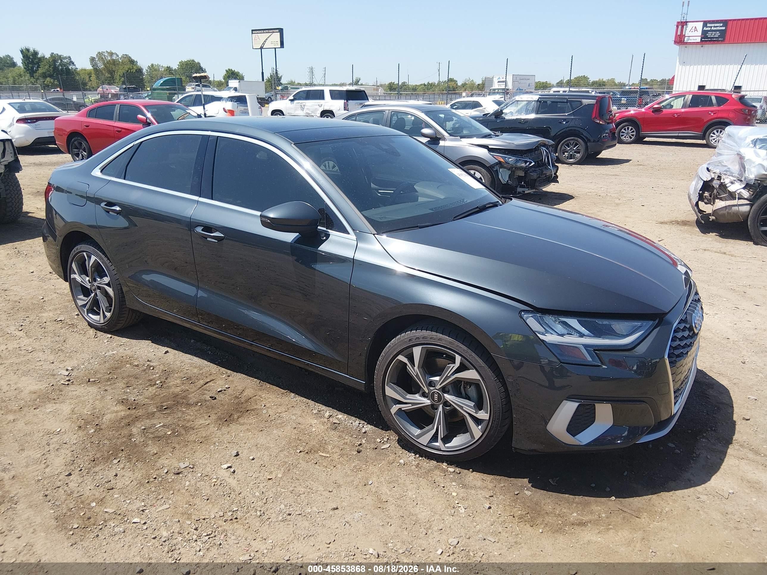 2022 Audi A3 VIN WAUAUDGY0NA017259 — IAAI salvage auction photo