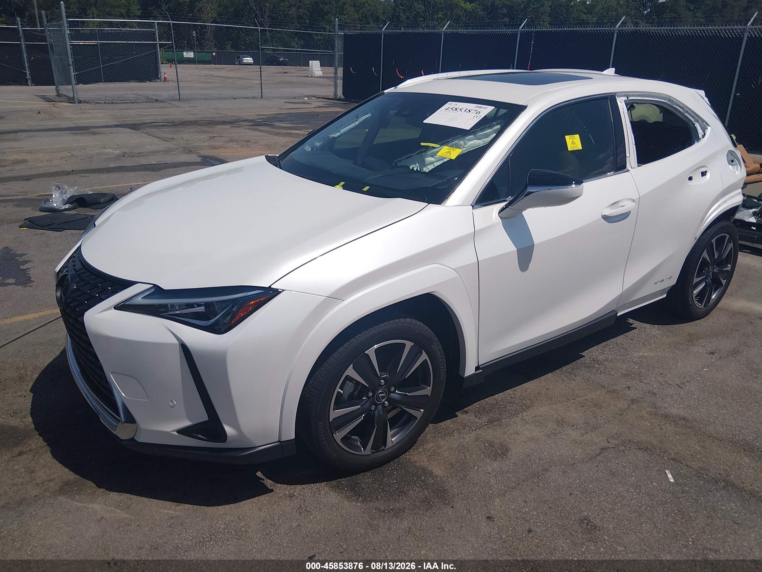 2022 Lexus Ux VIN JTHP9JBH7N2057786 IAAI salvage auction — Rear End, Salvage (South Carolina), sold $9,400 on 2026-09-02 (photo 2)