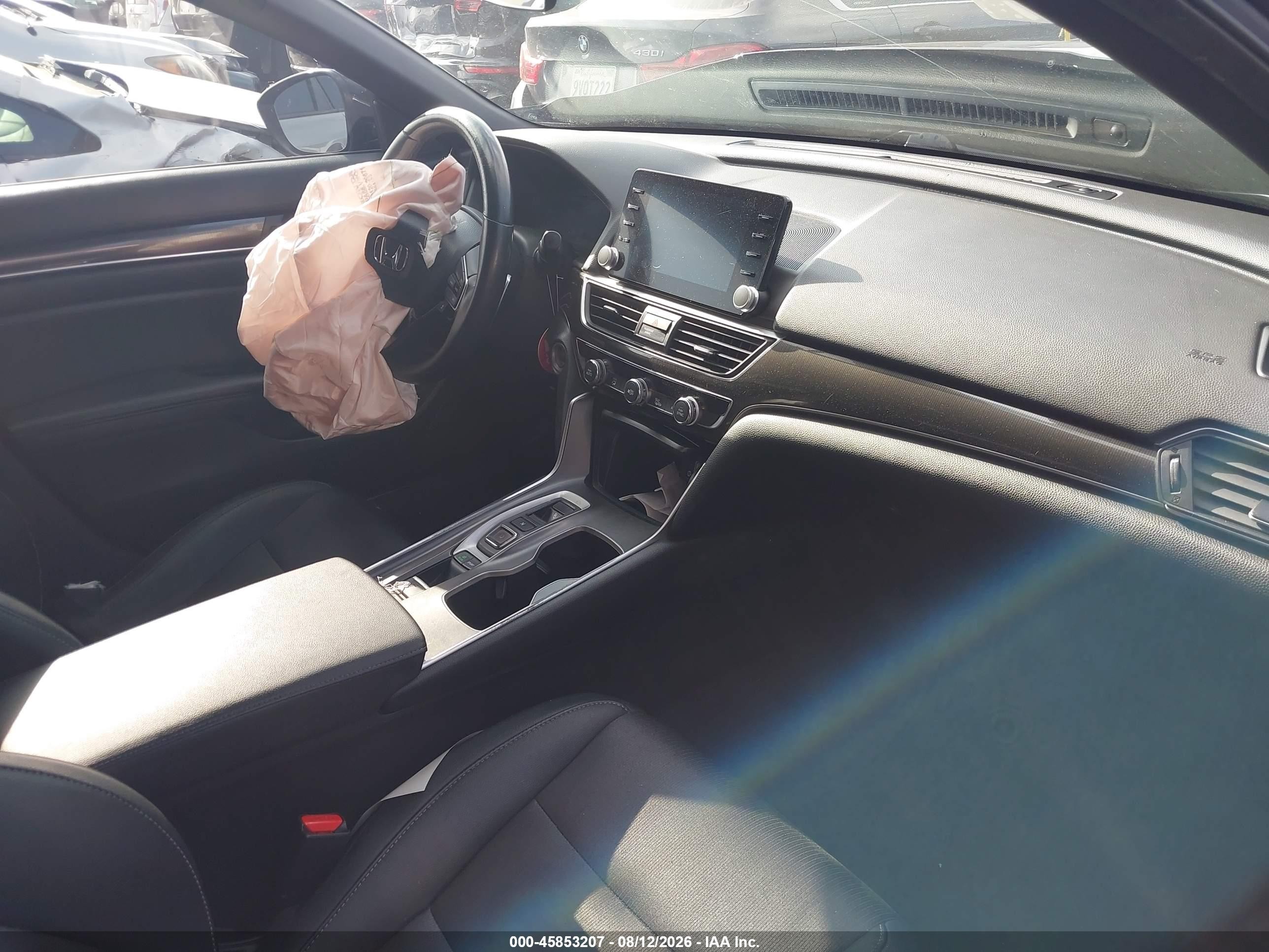 2019 Honda Accord VIN 1HGCV2F36KA016830 IAAI salvage auction — Front End, Salvage Certificate (California), sold $3,000 on 2026-09-12 (photo 5)