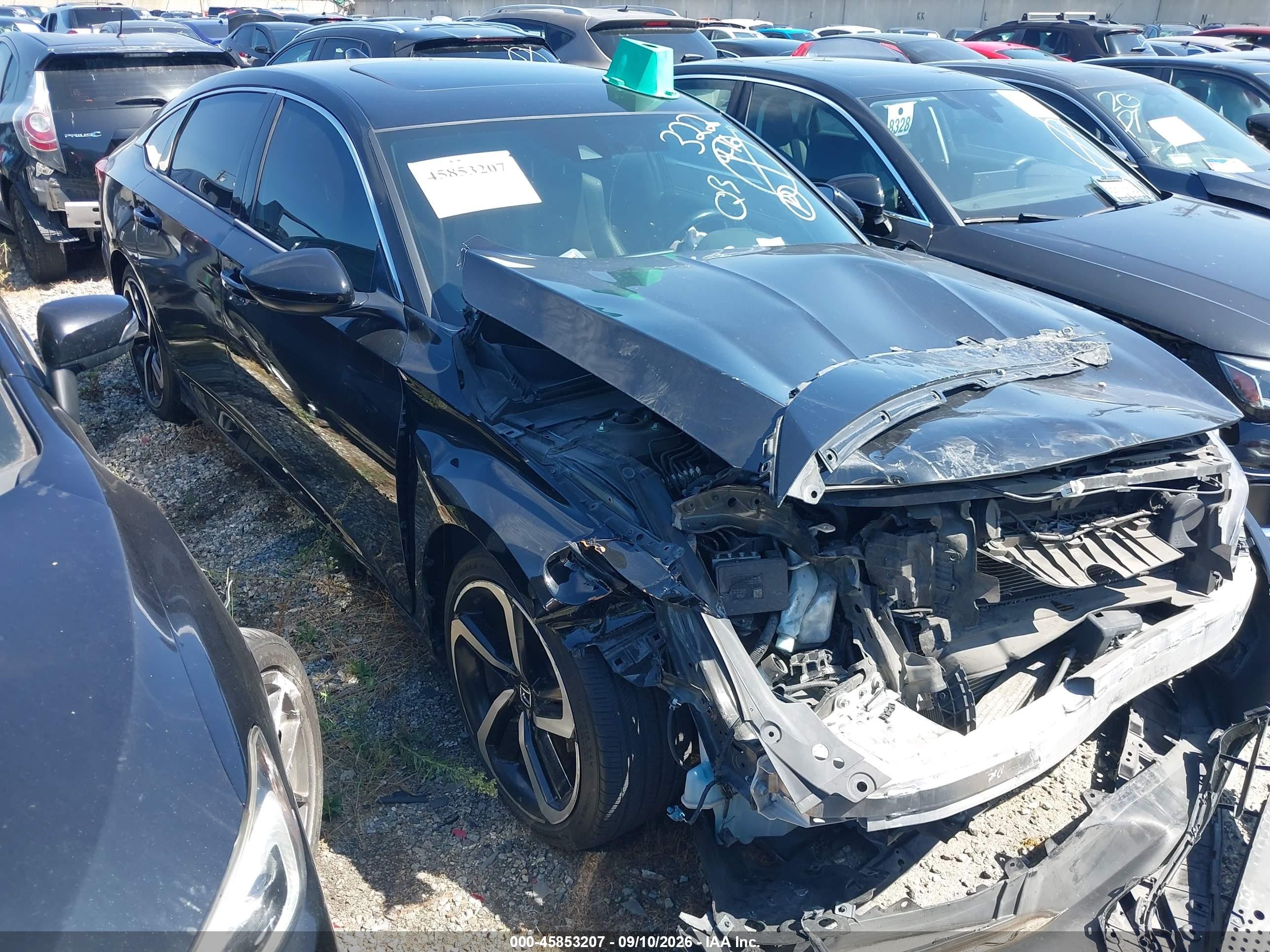 2019 Honda Accord VIN 1HGCV2F36KA016830 IAAI salvage auction — Front End, Salvage Certificate (California), sold $3,000 on 2026-09-12 (photo 1)