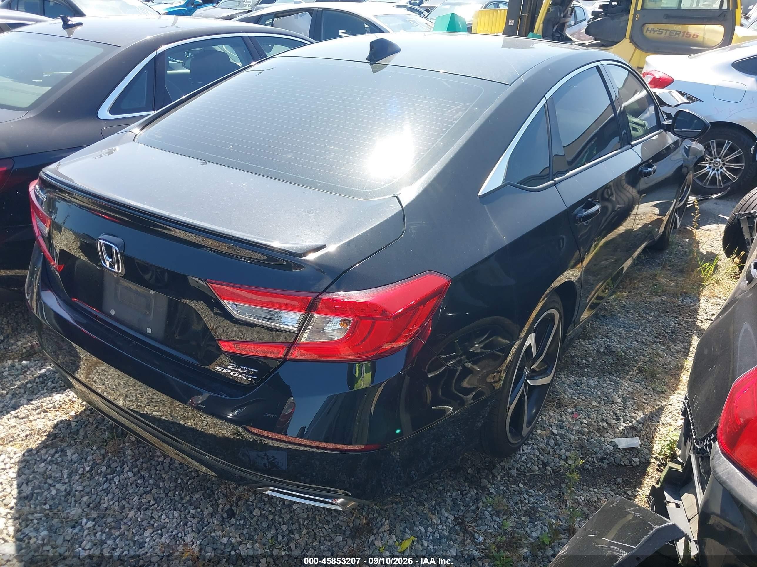 2019 Honda Accord VIN 1HGCV2F36KA016830 IAAI salvage auction — Front End, Salvage Certificate (California), sold $3,000 on 2026-09-12 (photo 4)