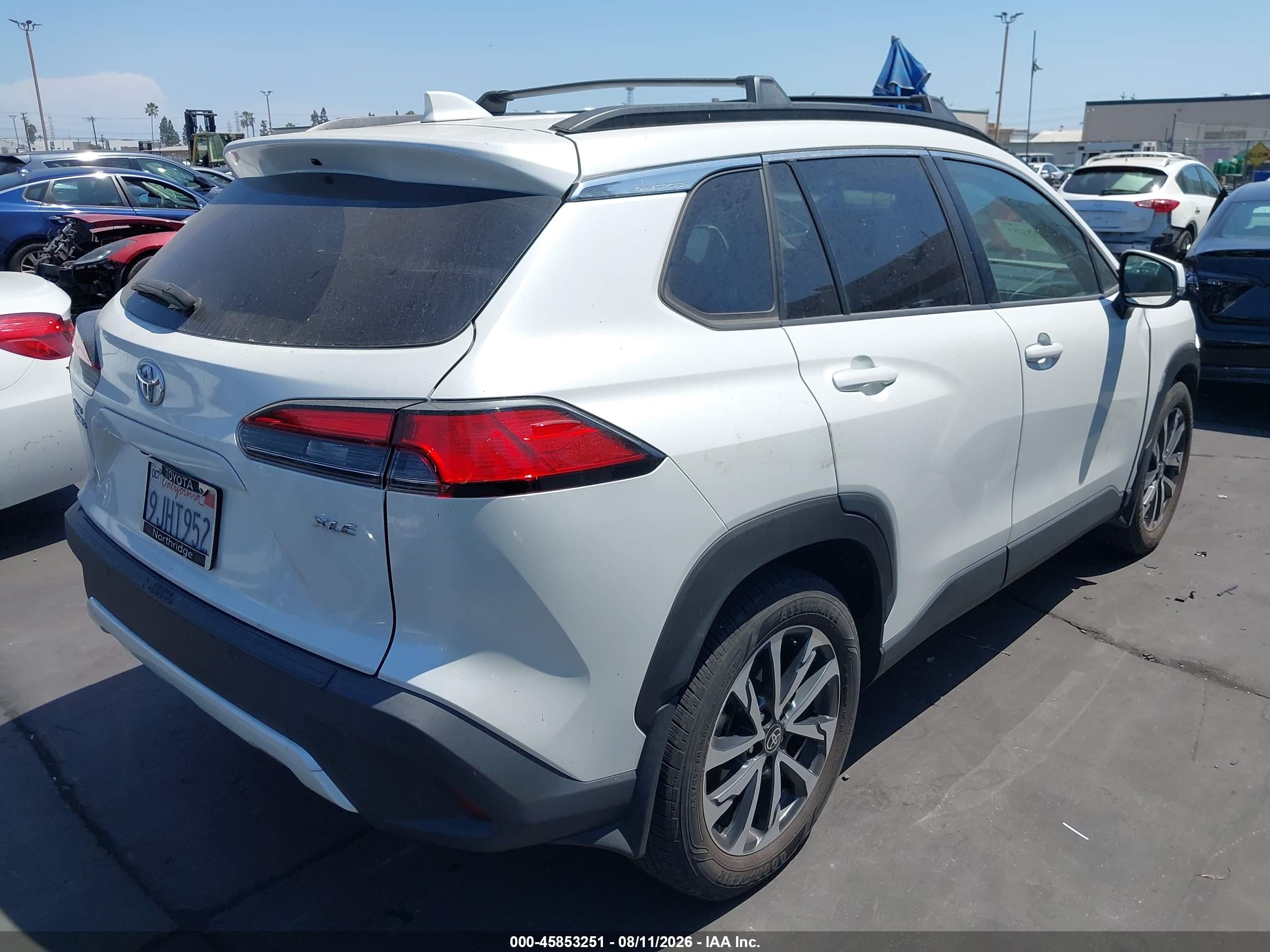 2023 Toyota Corolla cross VIN 7MUDAAAG1PV064576 IAAI salvage auction — Front End, Salvage Certificate (California), sold $8,400 on 2026-09-12 (photo 4)