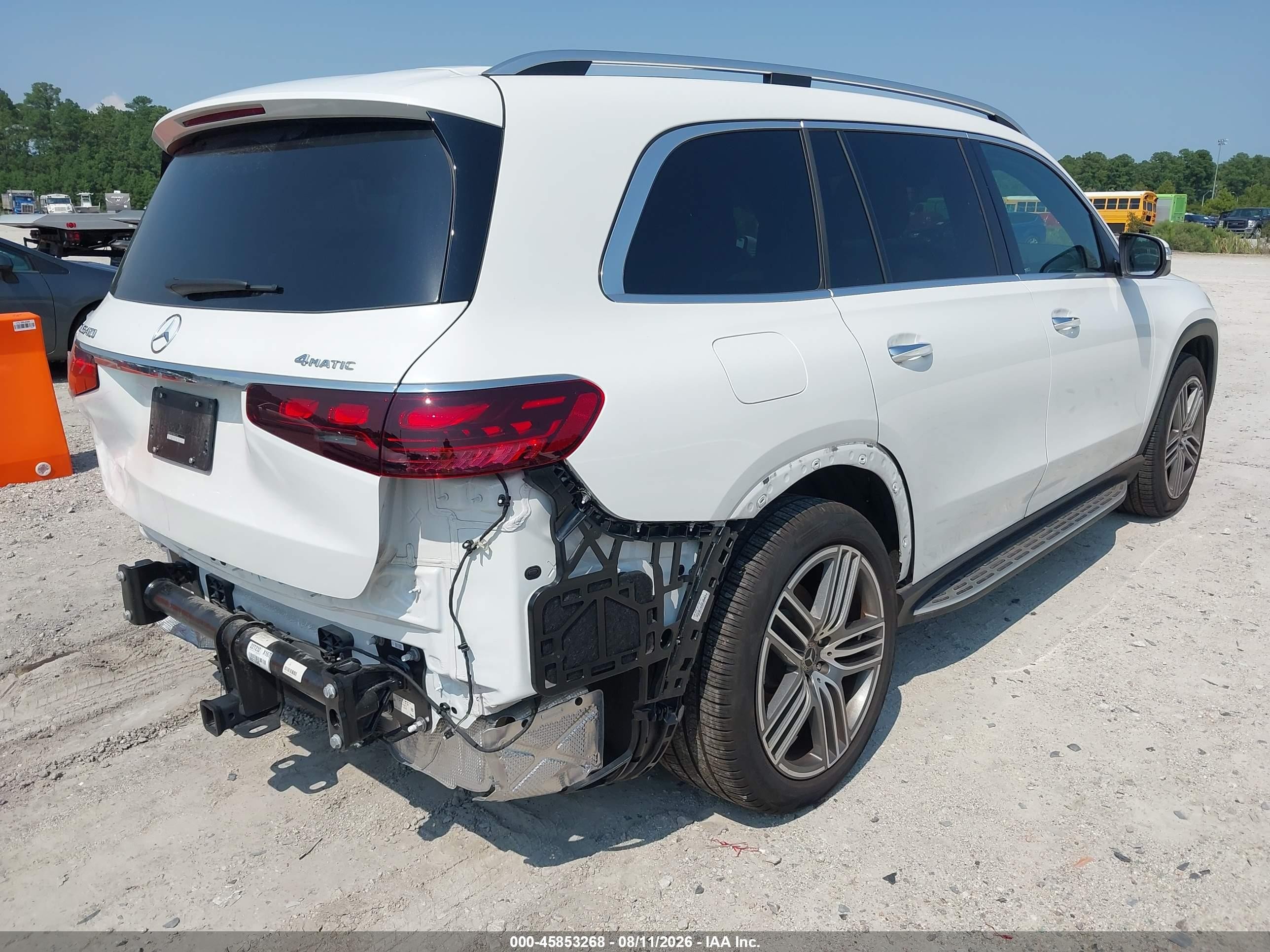 2025 Mercedes-benz Gls-klasse VIN 4JGFF5KE2SB426192 IAAI salvage auction — Rear End, Salvage (North Carolina), sold $44,550 on 2026-09-08 (photo 4)