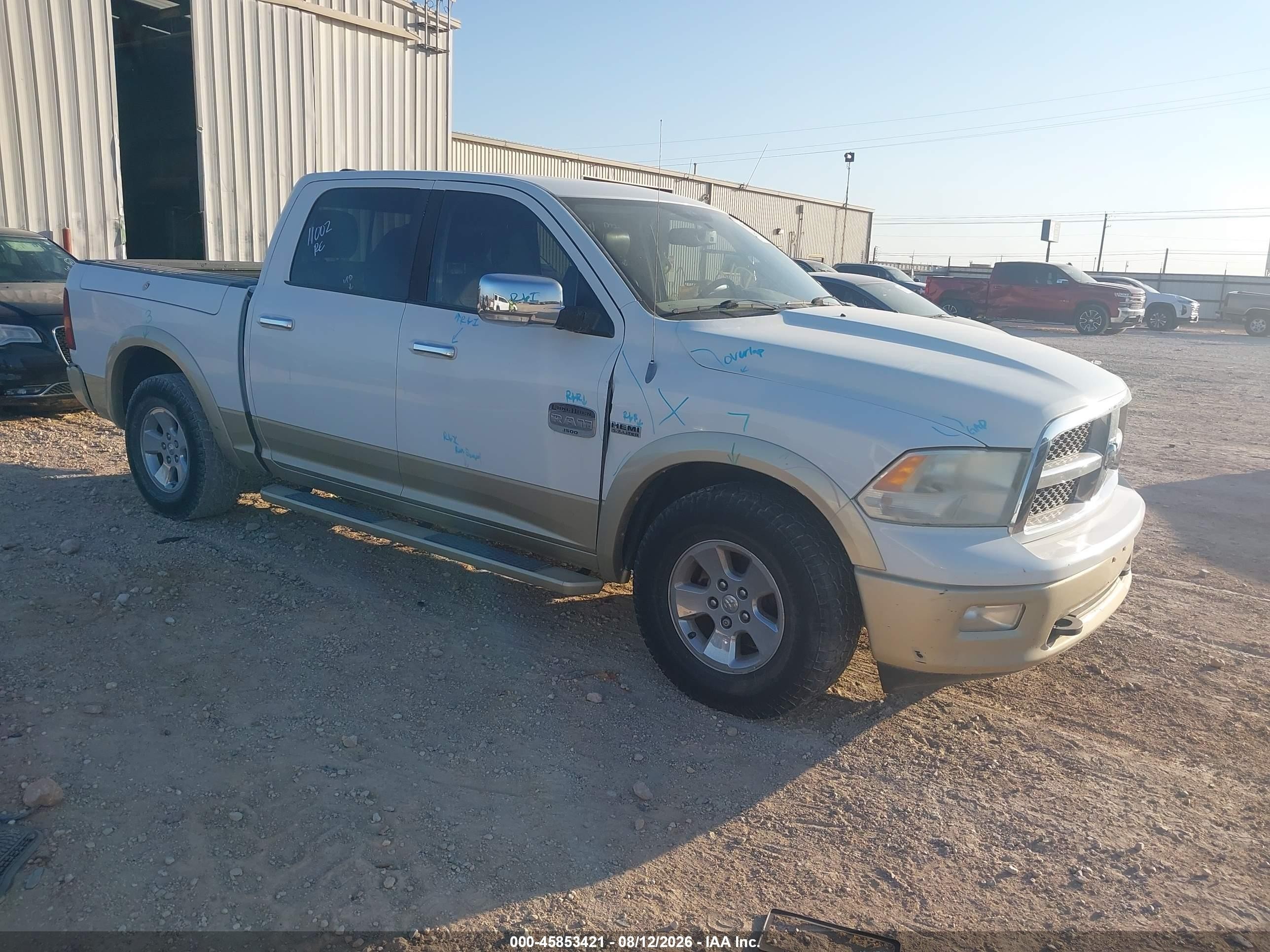 2011 Ram Ram 1500 VIN 1D7RB1CT8BS689473 IAAI salvage auction — Side, Original (Texas), sold $4,250 on 2026-09-11 (photo 1)