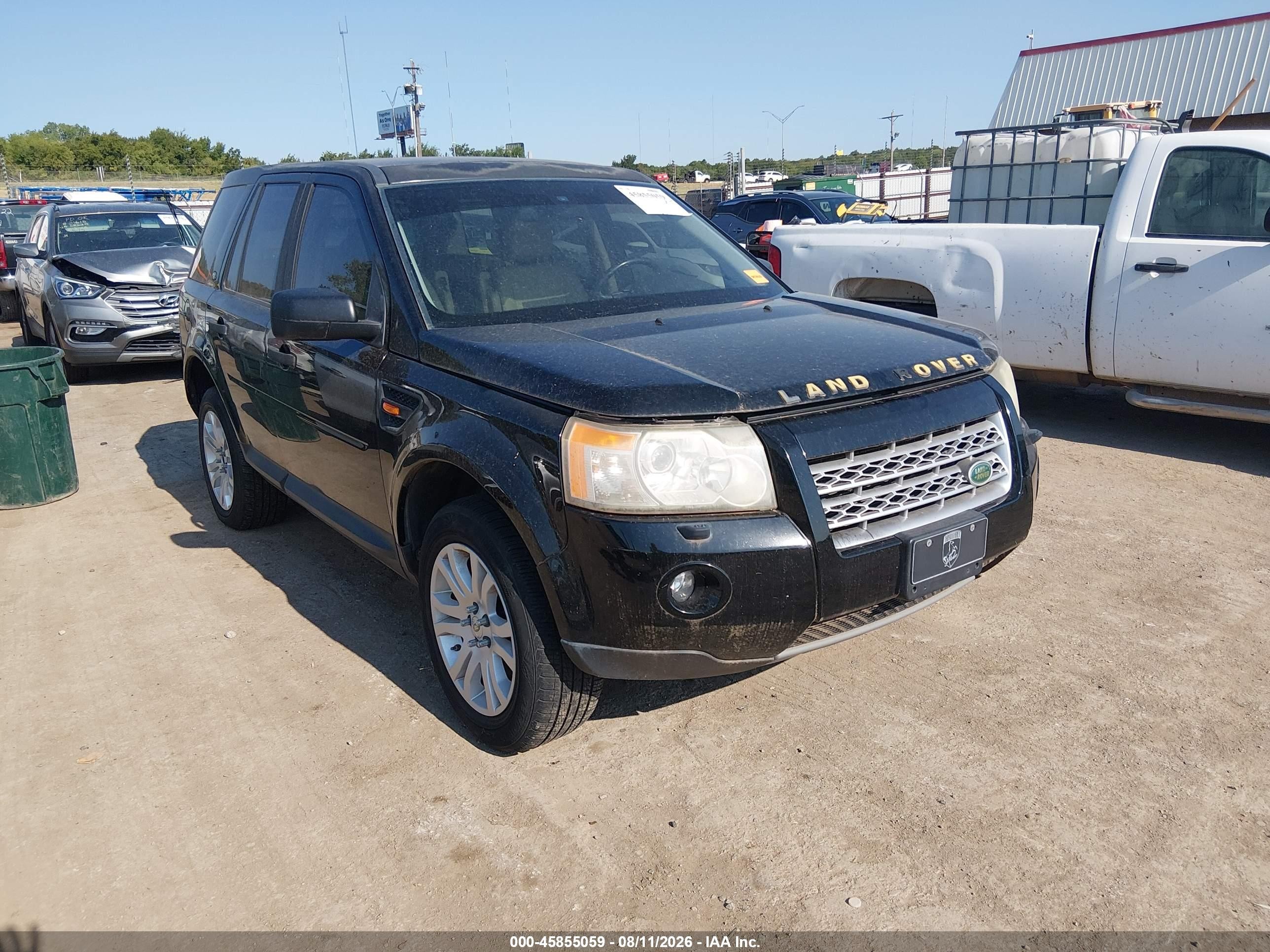2008 Land Rover LR2 VIN SALFS24N98H043957 IAAI salvage auction — Electrical, Clear (Oklahoma), sold $375 on 2026-09-12 (photo 1)