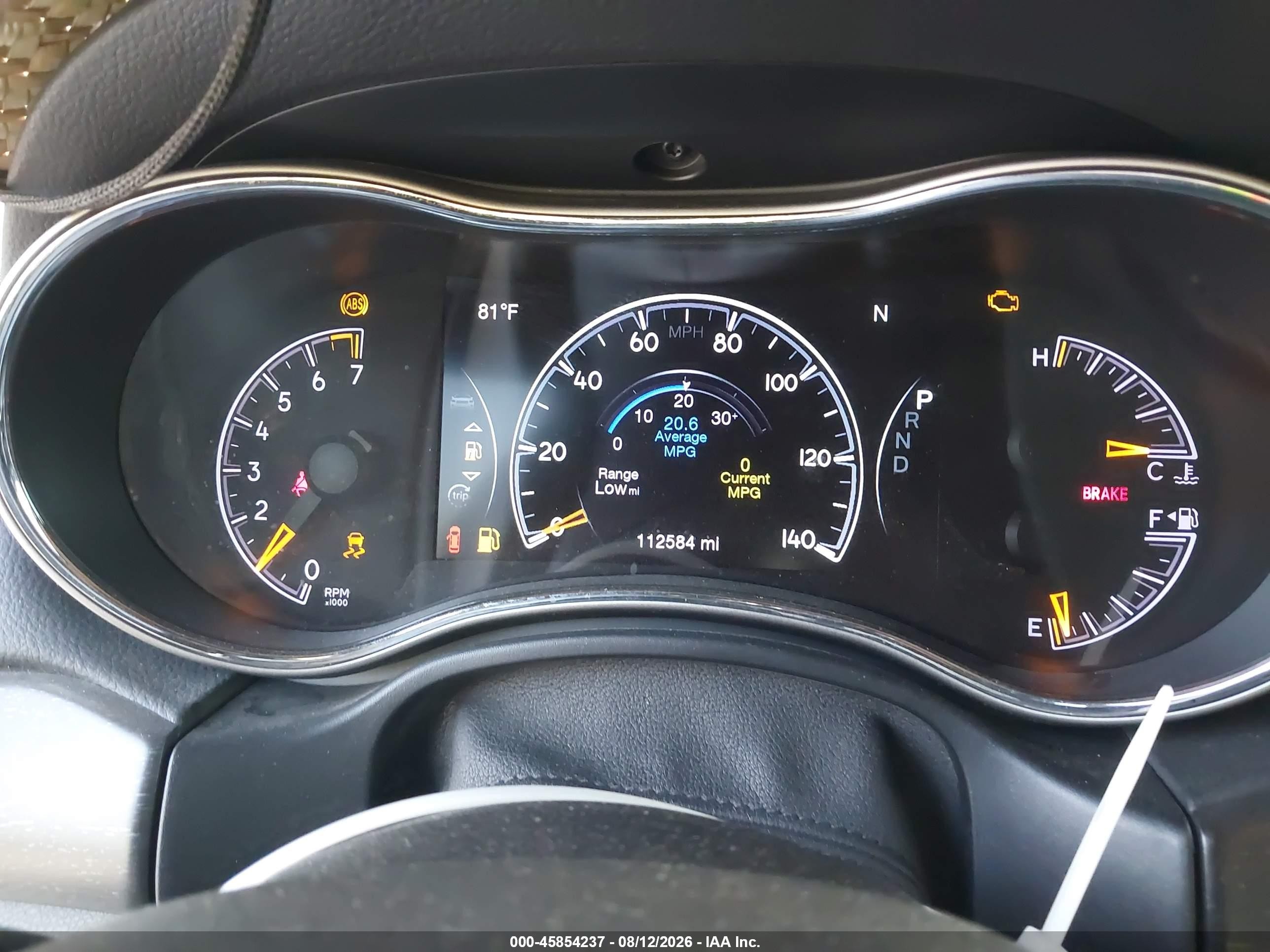 2018 Jeep Grand cherokee VIN 1C4RJFAG9JC500564 IAAI salvage auction — Hail, Original (Texas), sold $8,450 on 2026-09-18 (photo 7)