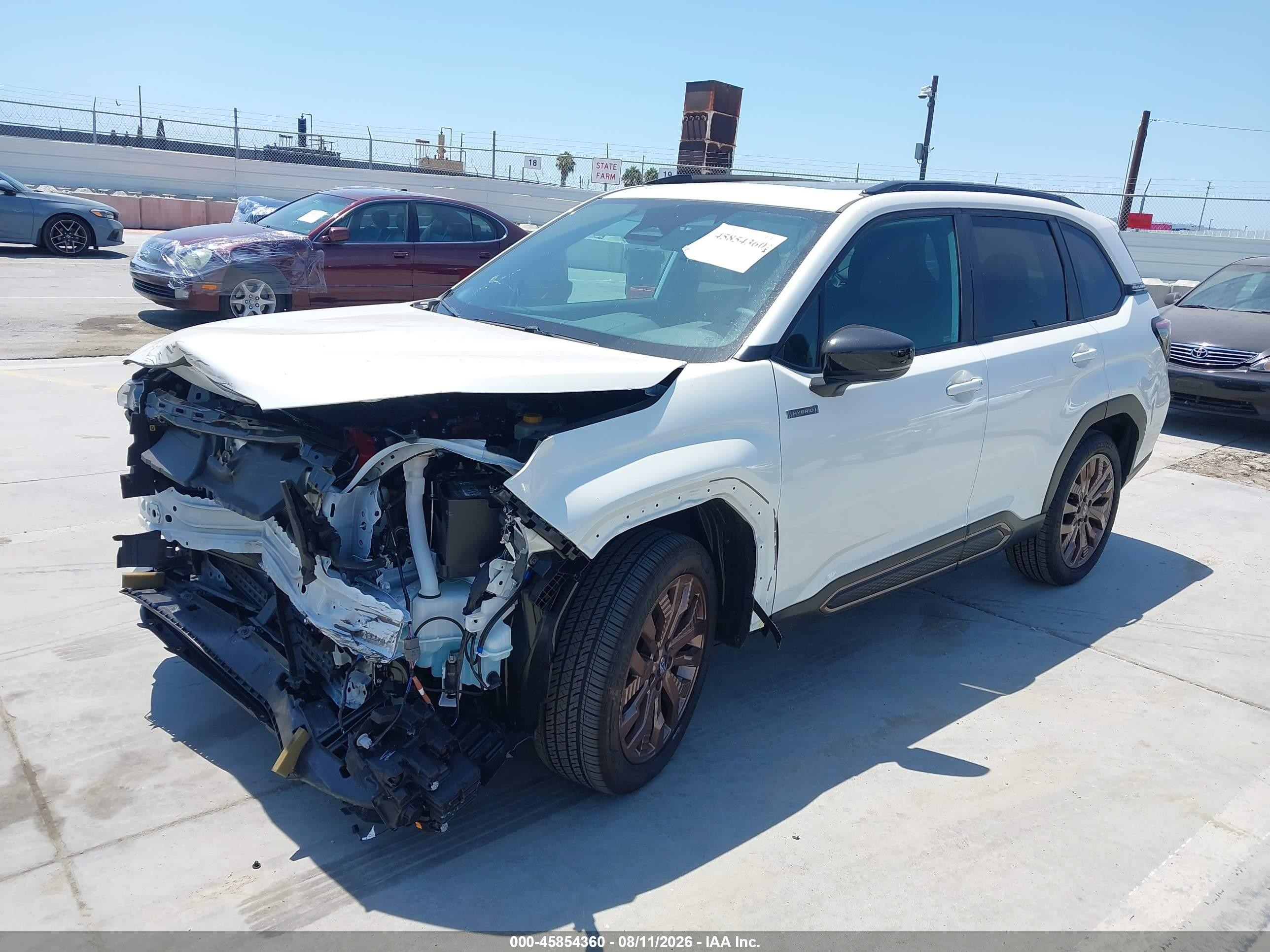 2026 Subaru Forester VIN 4S4SLSJ76T3065280 IAAI salvage auction — Front End, Salvage (California), sold $9,800 on 2026-09-13 (photo 2)