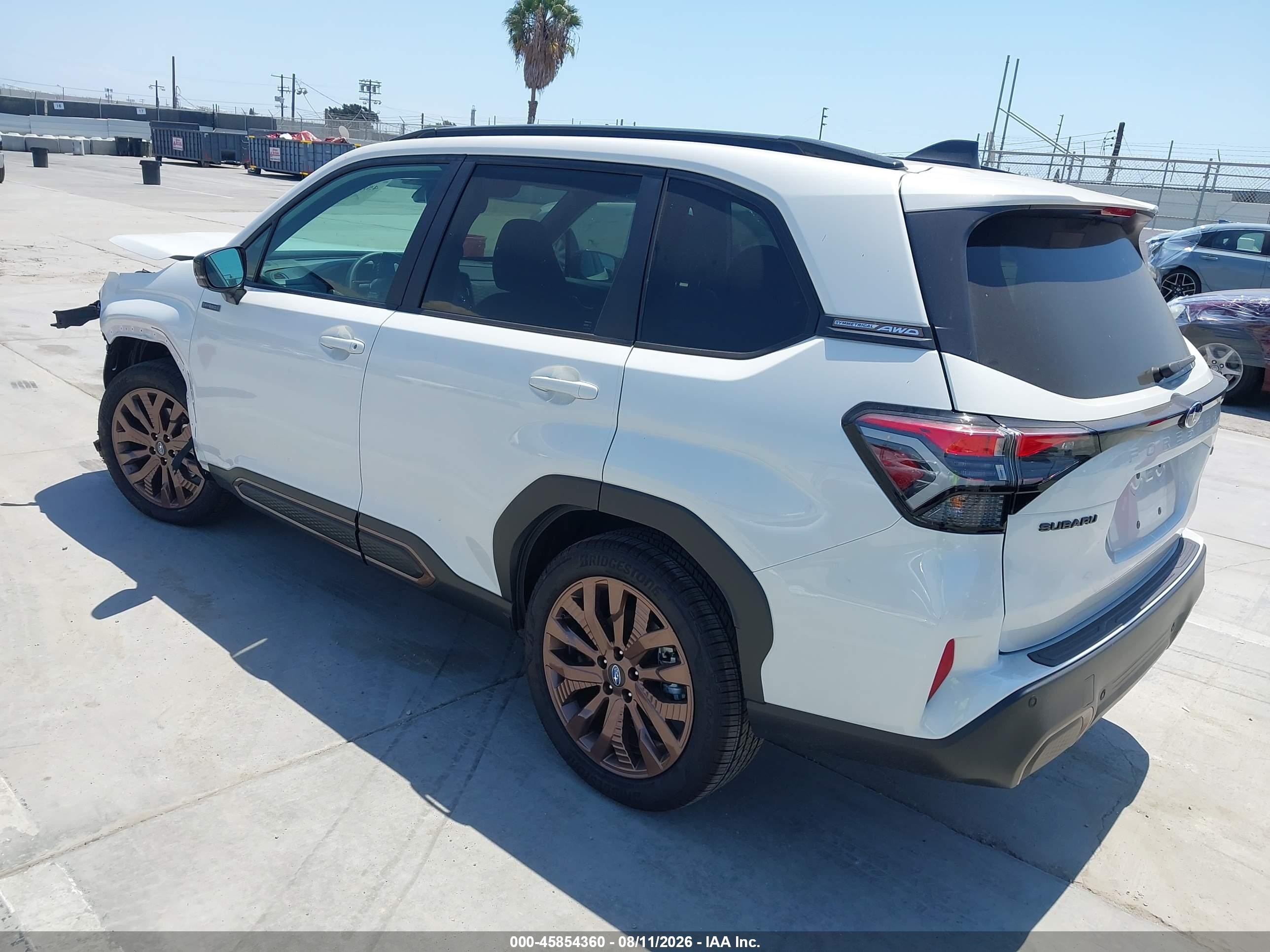 2026 Subaru Forester VIN 4S4SLSJ76T3065280 IAAI salvage auction — Front End, Salvage (California), sold $9,800 on 2026-09-13 (photo 3)
