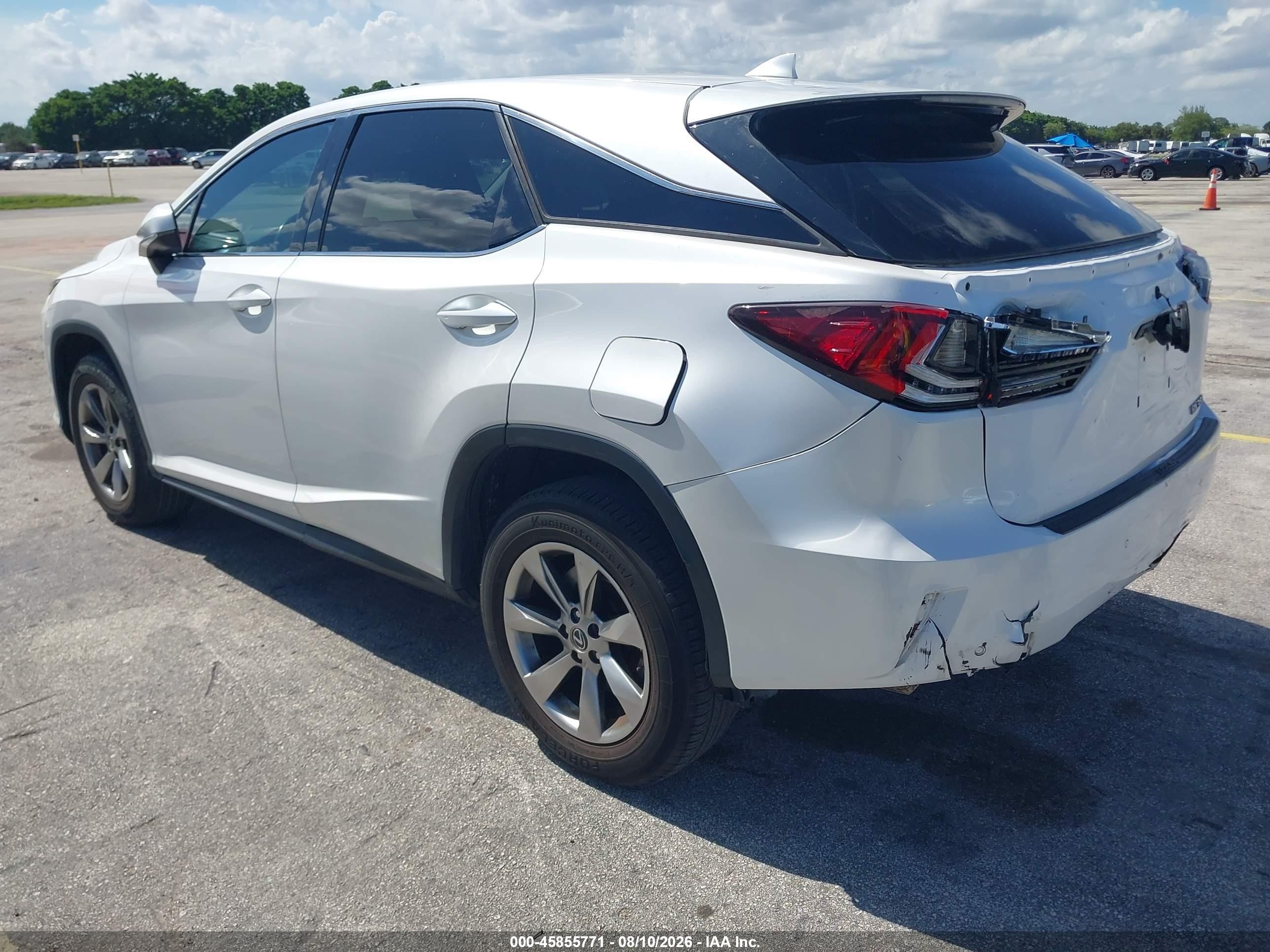 2019 Lexus Rx VIN 2T2ZZMCA4KC140386 IAAI salvage auction — Rear End, Clear (Florida), sold $20,750 on 2026-08-24 (photo 3)