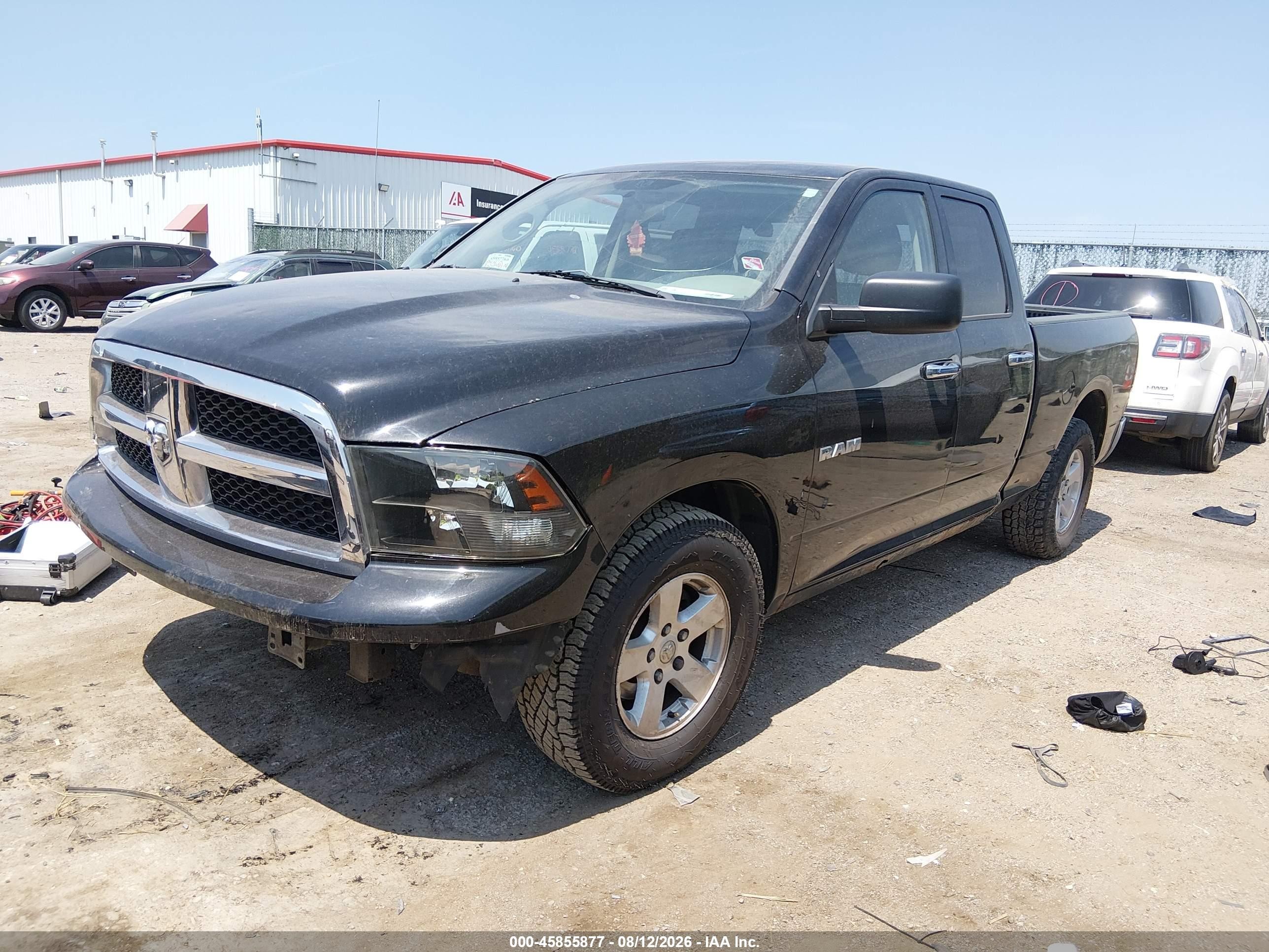 2010 Dodge Ram 1500 VIN 1D7RB1GP8AS111269 IAAI salvage auction — Hail, Salvage (Kansas), sold $975 on 2026-09-04 (photo 2)