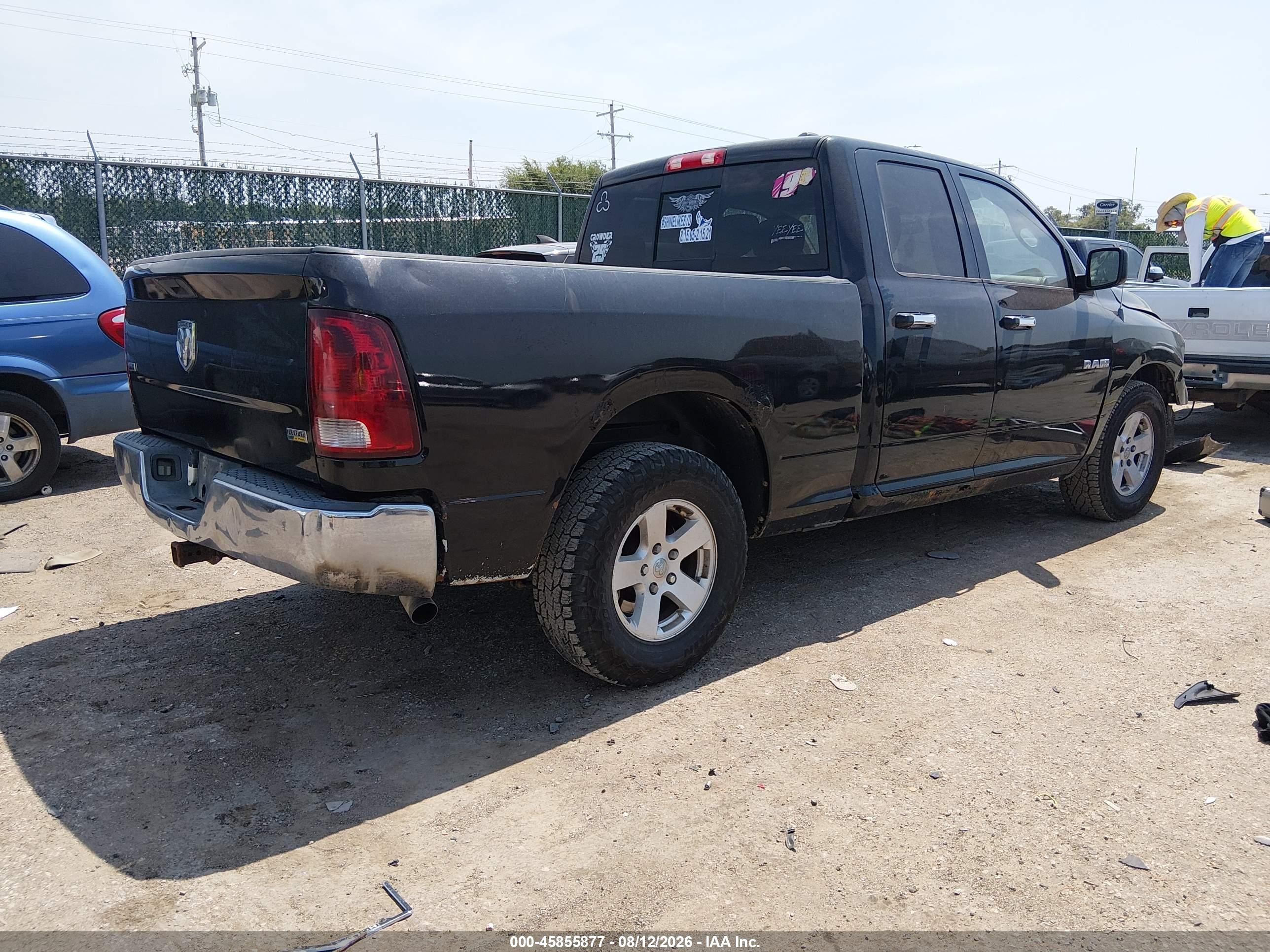 2010 Dodge Ram 1500 VIN 1D7RB1GP8AS111269 IAAI salvage auction — Hail, Salvage (Kansas), sold $975 on 2026-09-04 (photo 4)