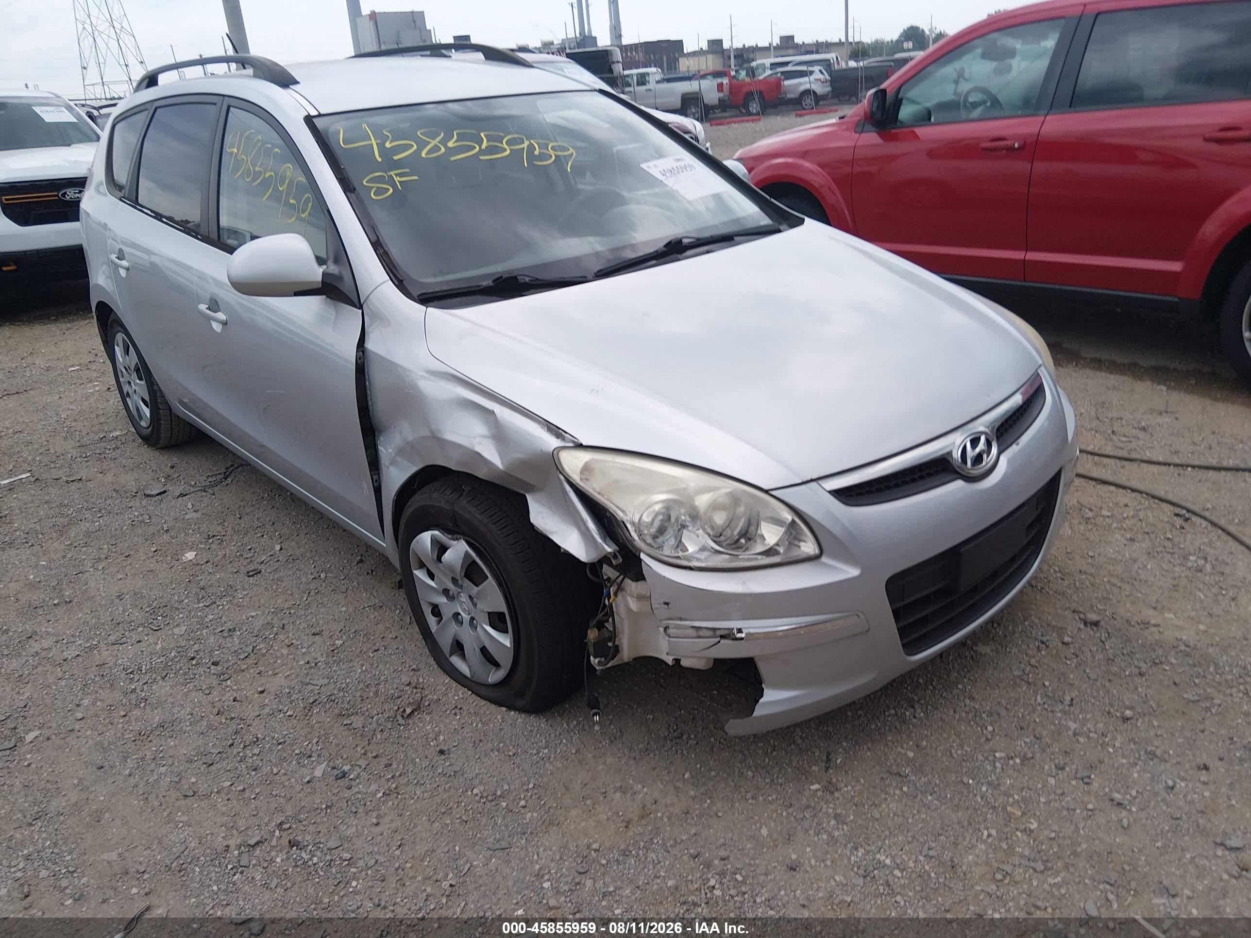 2010 Hyundai Elantra VIN KMHDC8AE8AU064407 IAAI salvage auction — Unknown, Clear (Indiana), sold $325 on 2026-09-09 (photo 1)