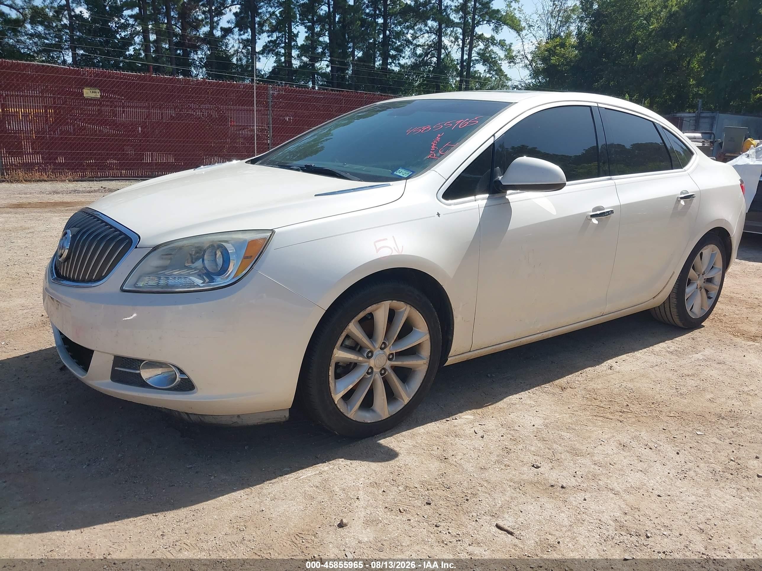 2013 Buick Verano VIN 1G4PR5SK9D4118591 IAAI salvage auction — Front End, Salvage (Texas), sold $775 on 2026-09-03 (photo 2)