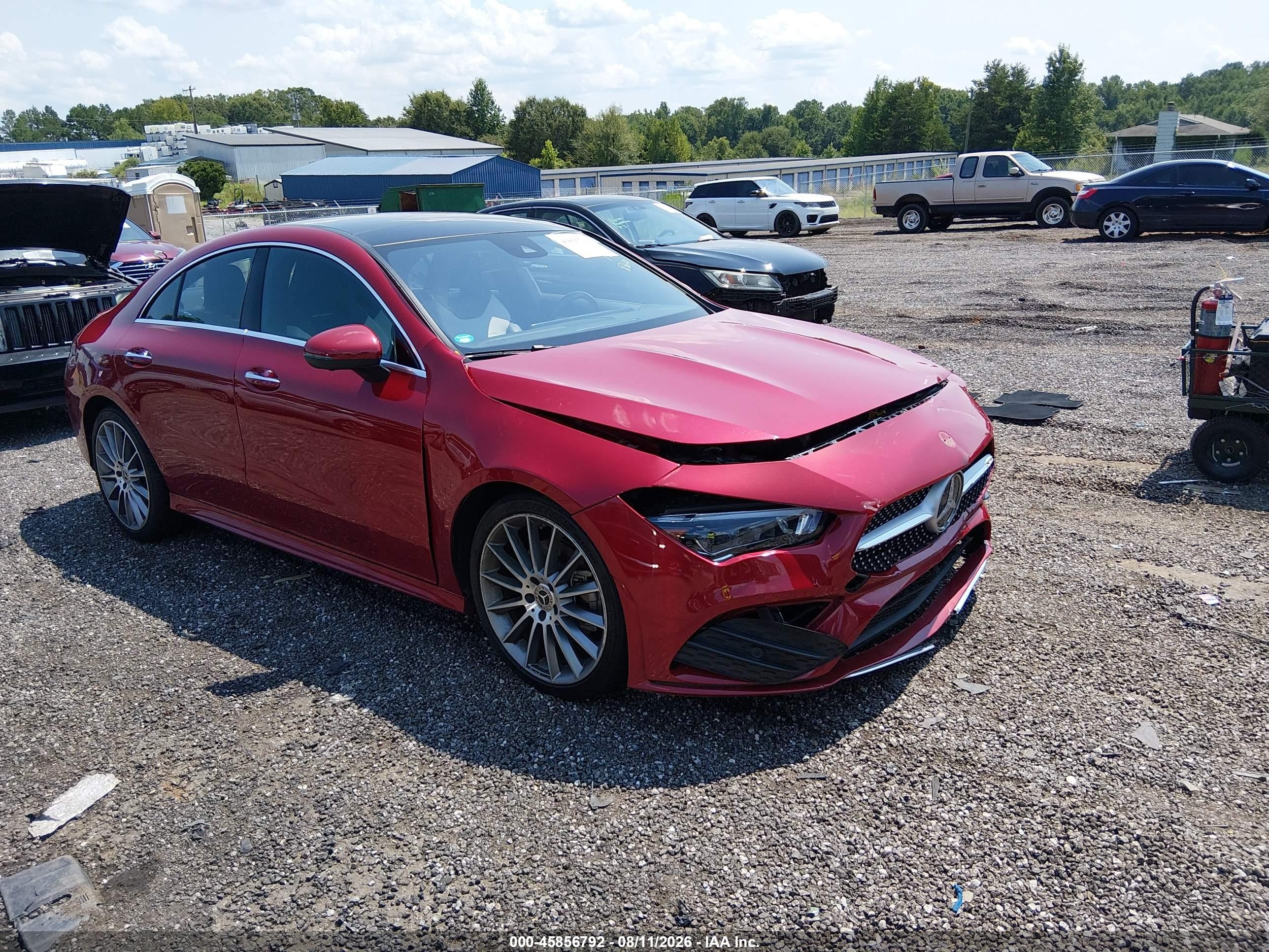 2022 Mercedes-Benz CLA-Class VIN W1K5J4GB7NN288360 — IAAI salvage auction photo