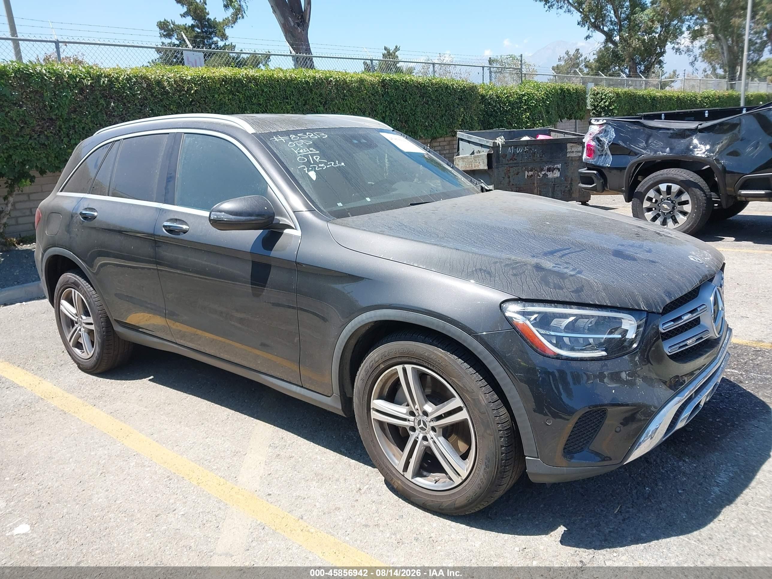 2022 Mercedes-Benz GLC-Class VIN W1N0G8DB0NV332528 — IAAI salvage auction photo