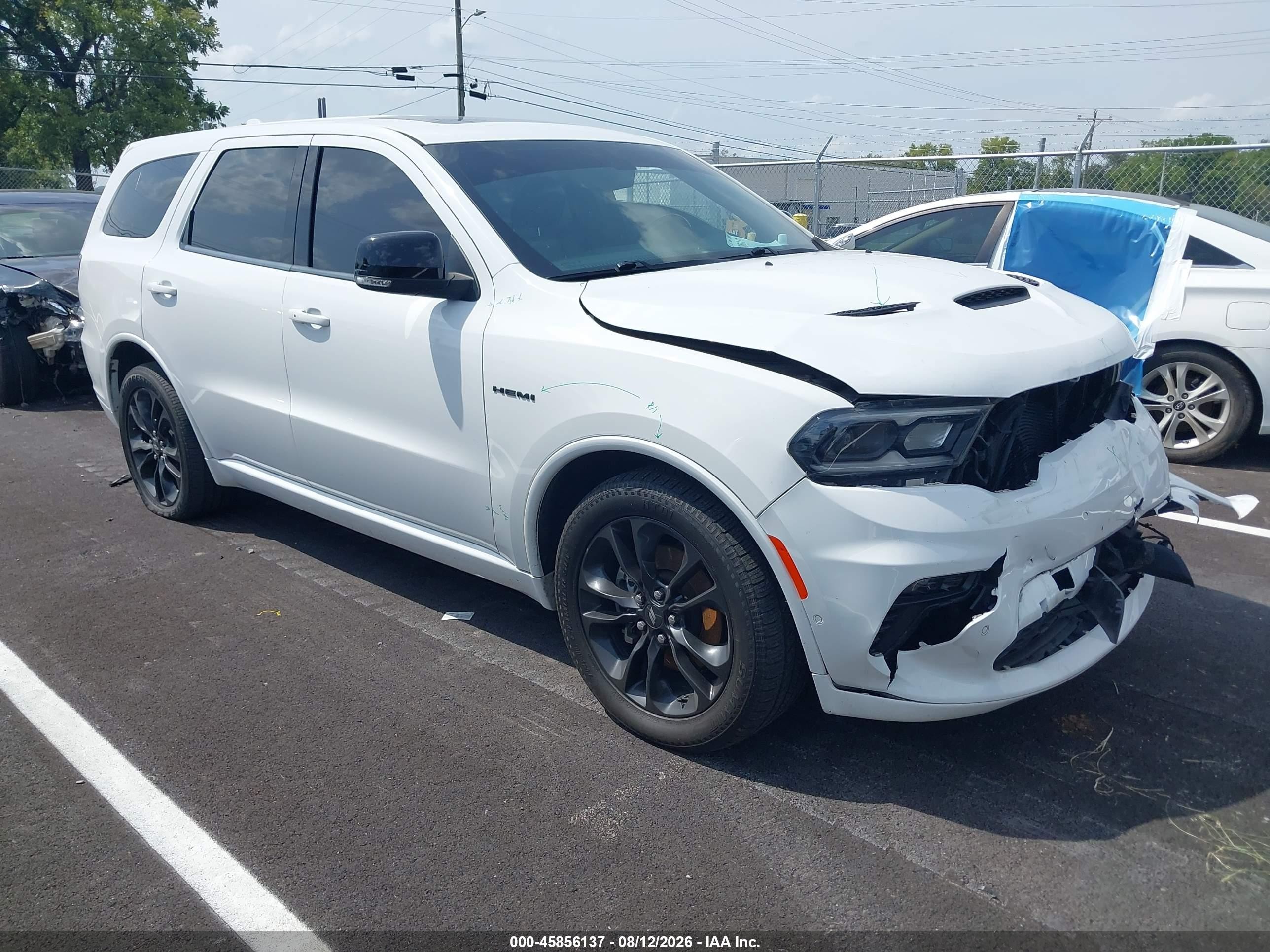 2022 Dodge Durango VIN 1C4SDJCT9NC222583 — IAAI salvage auction photo