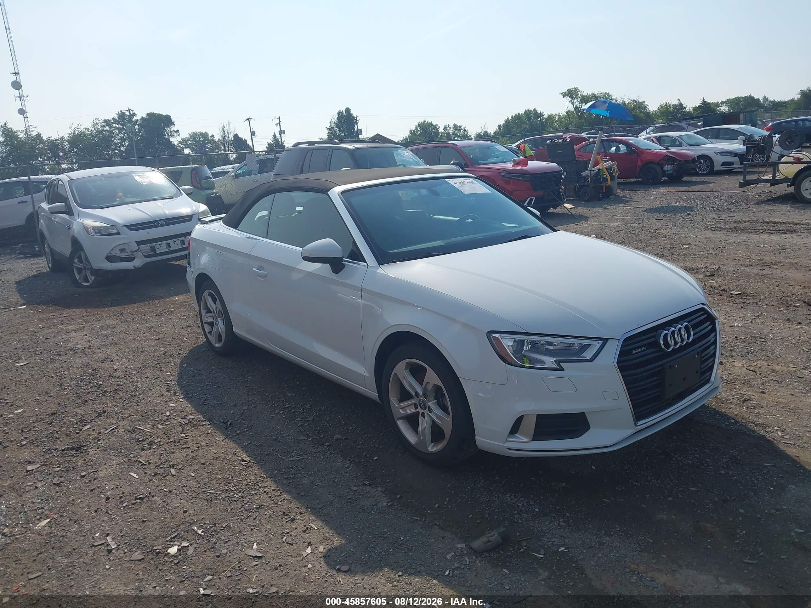 2018 Audi A3 VIN WAU78LFF3J1031384 IAAI salvage auction — Rear End, Salvage (Virginia), sold $4,200 on 2026-09-08 (photo 1)